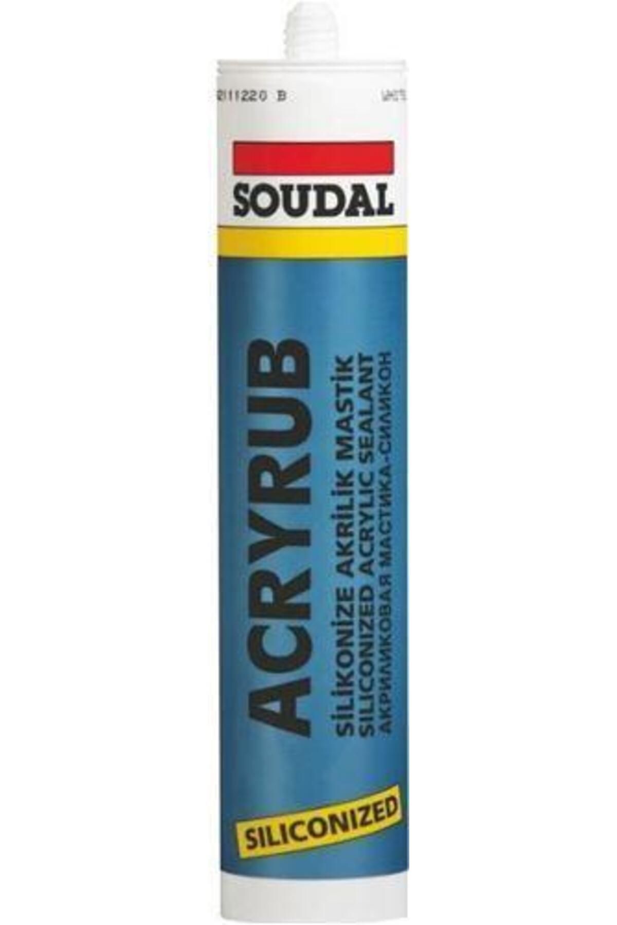 Toptan Bulurum Soudal Acryrub Silikonize Mastik 310 ml Antrasit