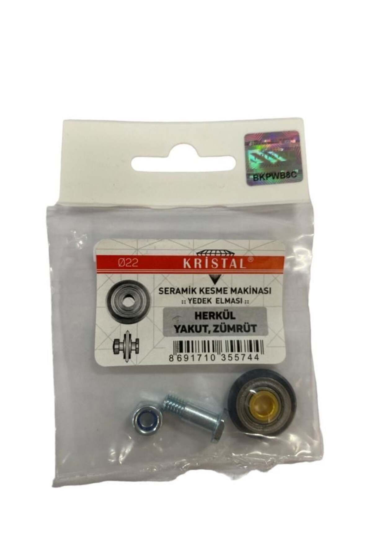 AYLİNA Kristal 35574 Herkül Yakut Zümrüt Yedek Seramik Elması
