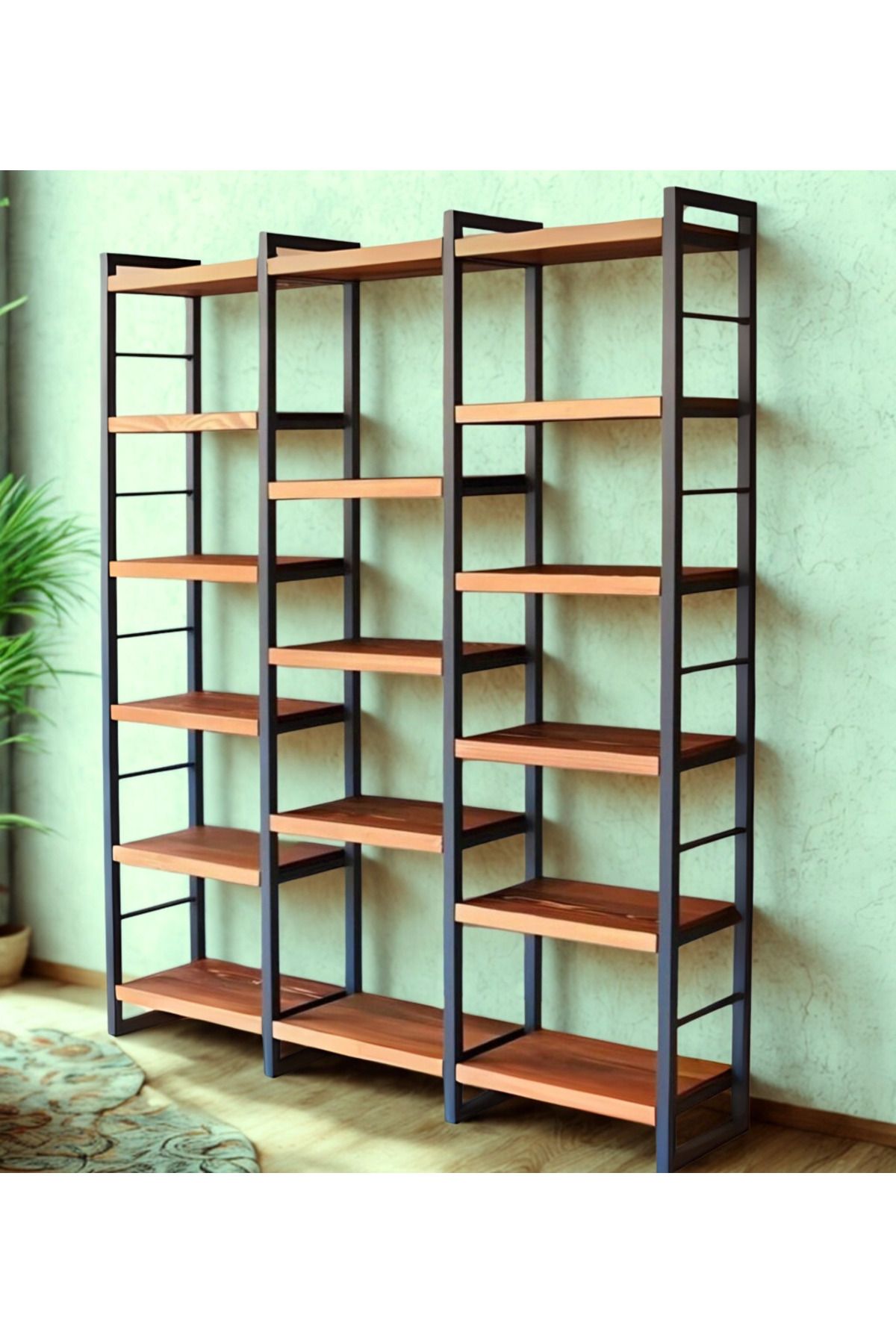 AYDEMDEMİRSTORE Ahşap Raflı Çok Amaçlı Raf
