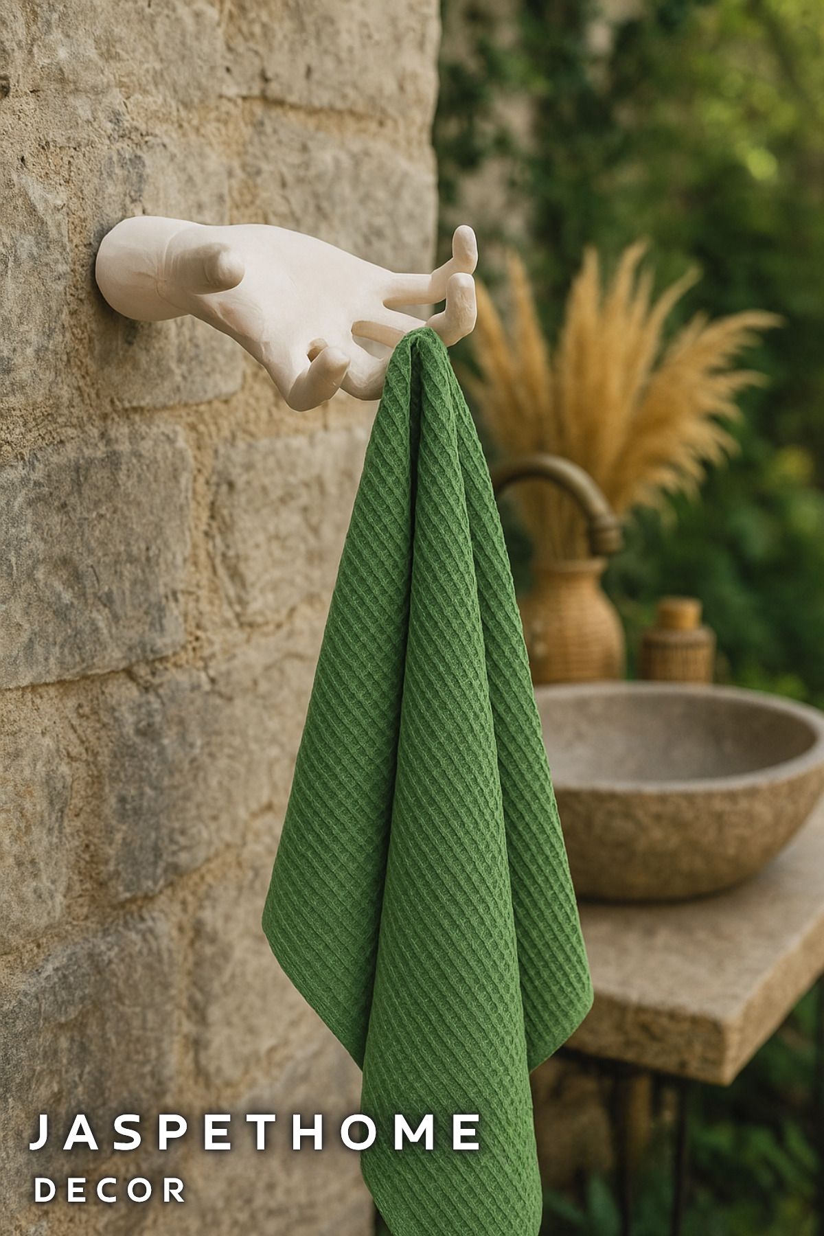 APJ STORE SINCE 2020 Dekoratif El Figürü Askı 12 x 10 cm ( Büyük Boy ) Banyo, Tuvalet, Mutfak,