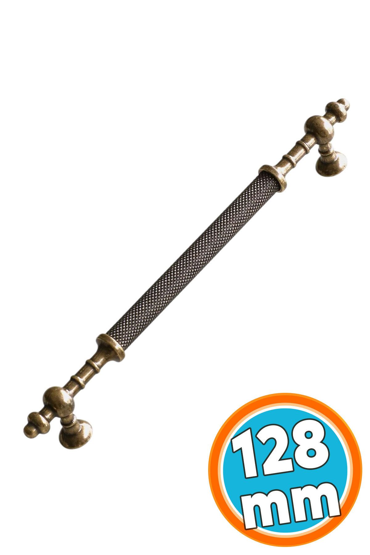 NZB Mobilya Mutfak Çekmece Dolap Dolabı Kulpu Kulbu Kulpları Eskitme Antik Sarı Metal 128 mm