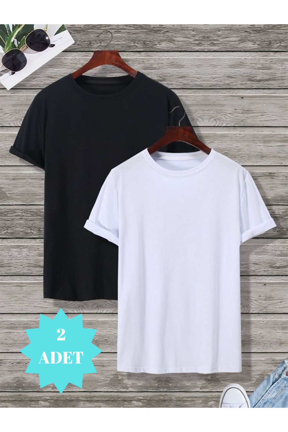 FUNSTYLE Erkek Regular 2'li T-Shirt