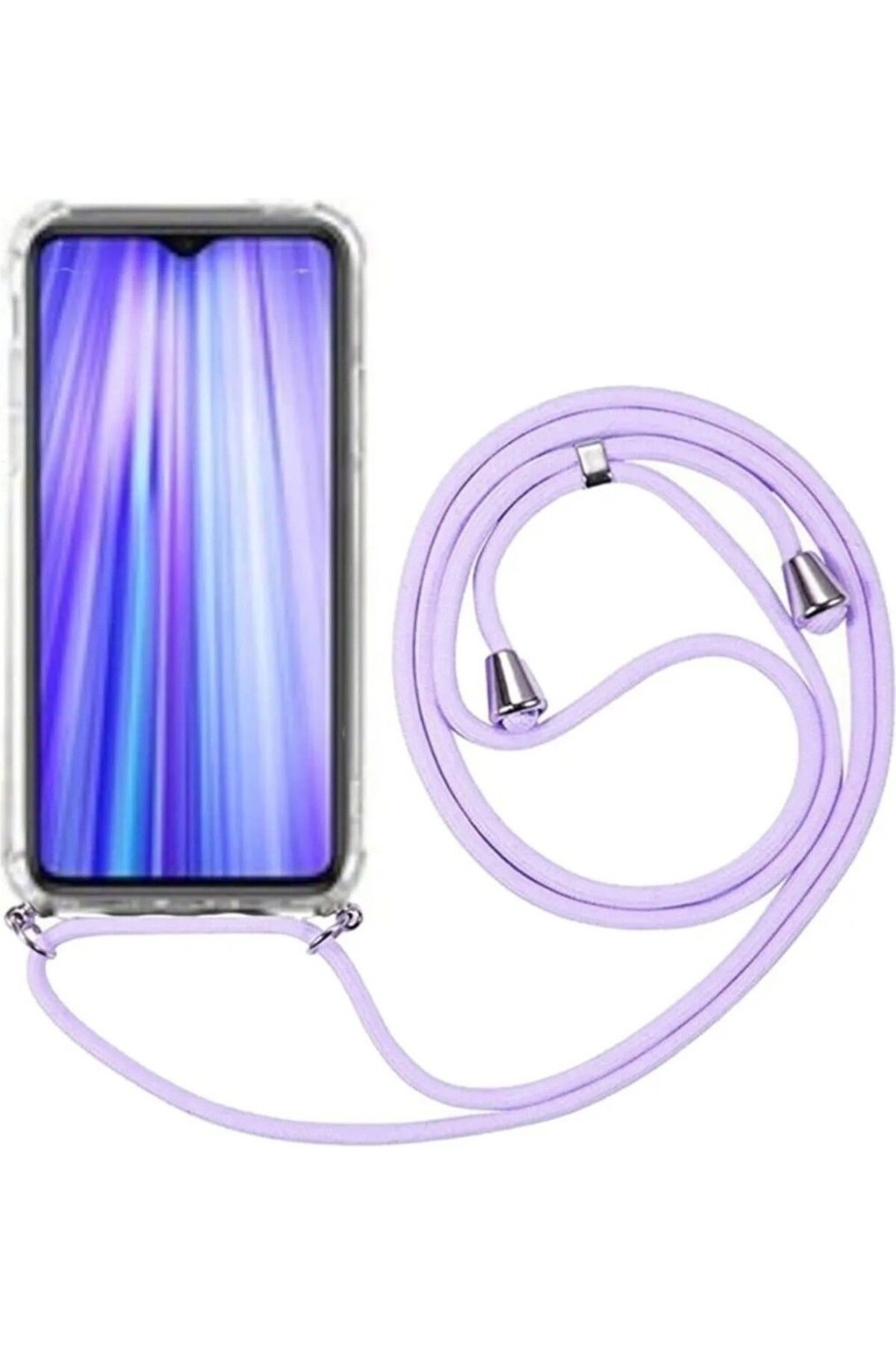 TahTicMer Samsung Galaxy A06 (SM-A065F) ile Uyumlu Kılıf Ipli Boyundan Askılı Darbe Emici Antishock Kapak