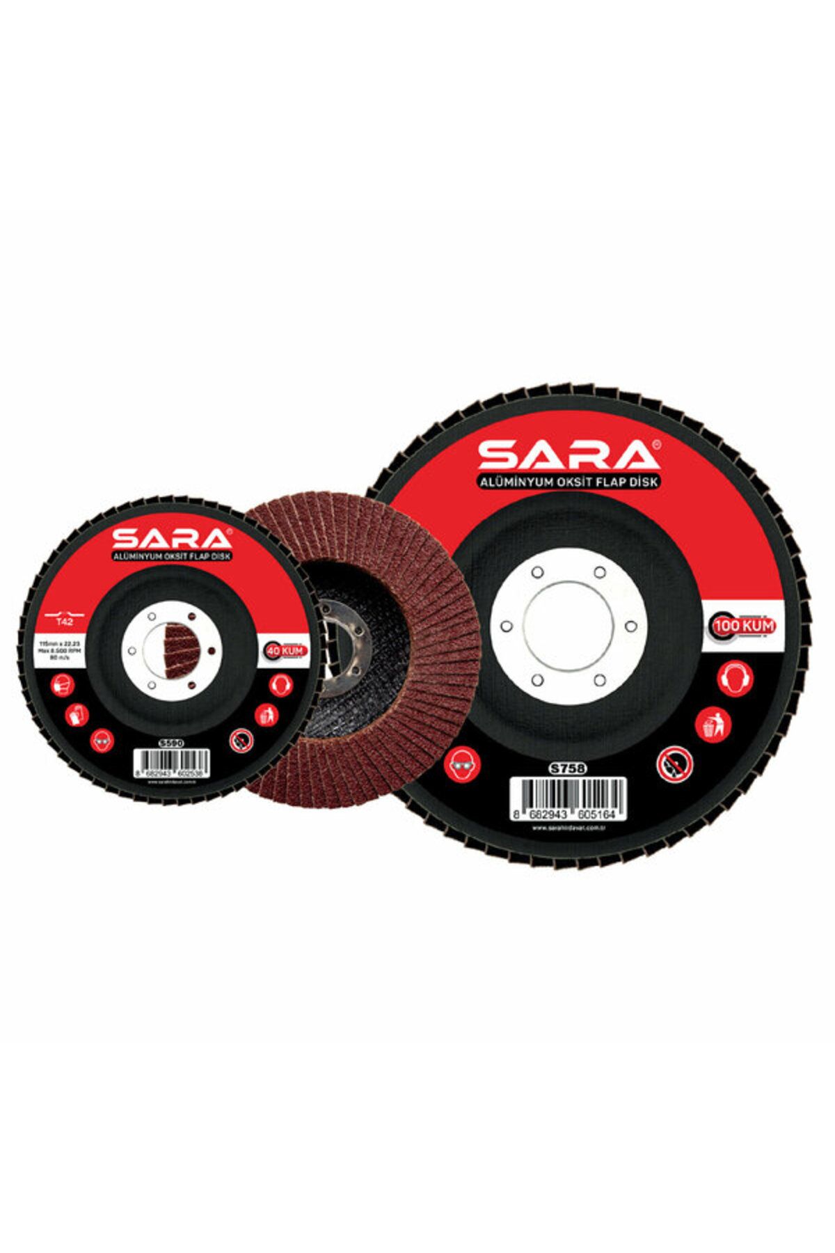 SARA FLAP DİSK ZIMARA 120 KUM 115mm (5 ADET)