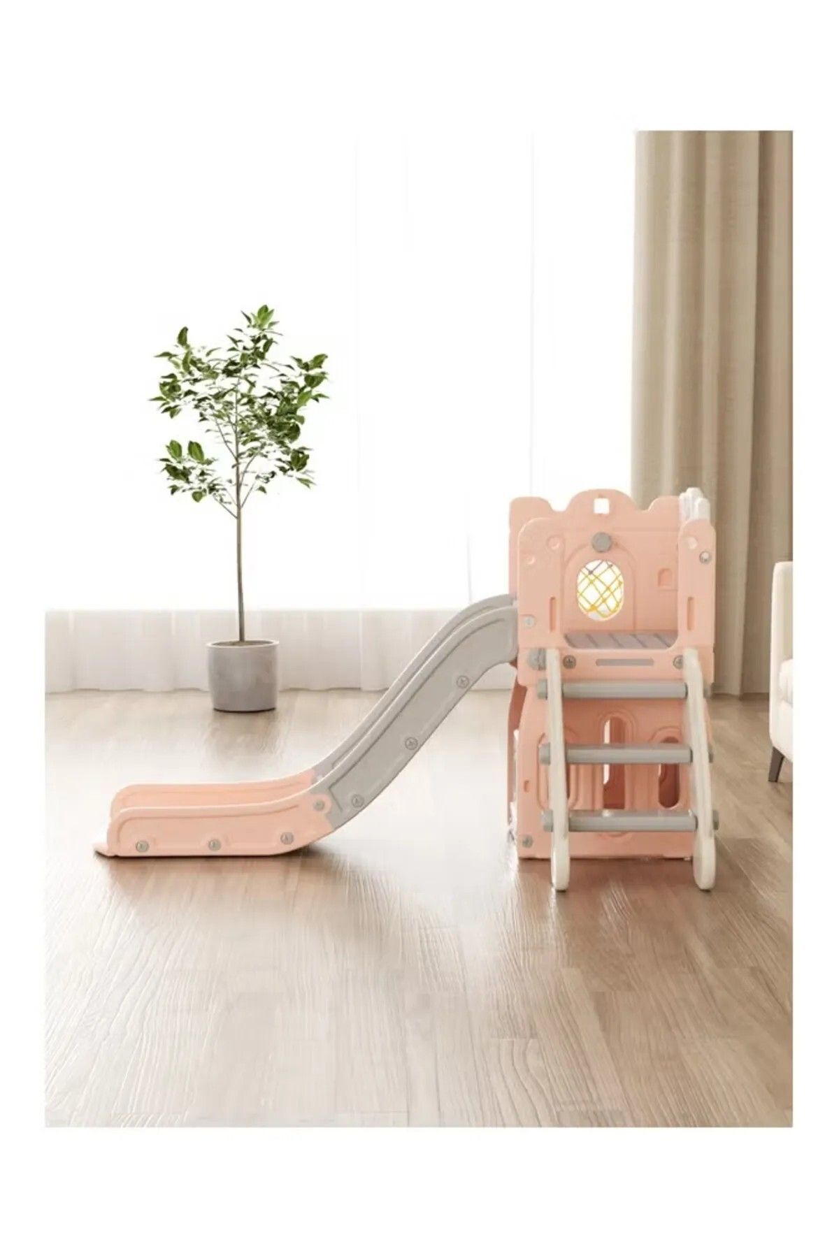 FULLJOY-L-shaped tower slide, single slide 145 + ball frame (unsealed) 2