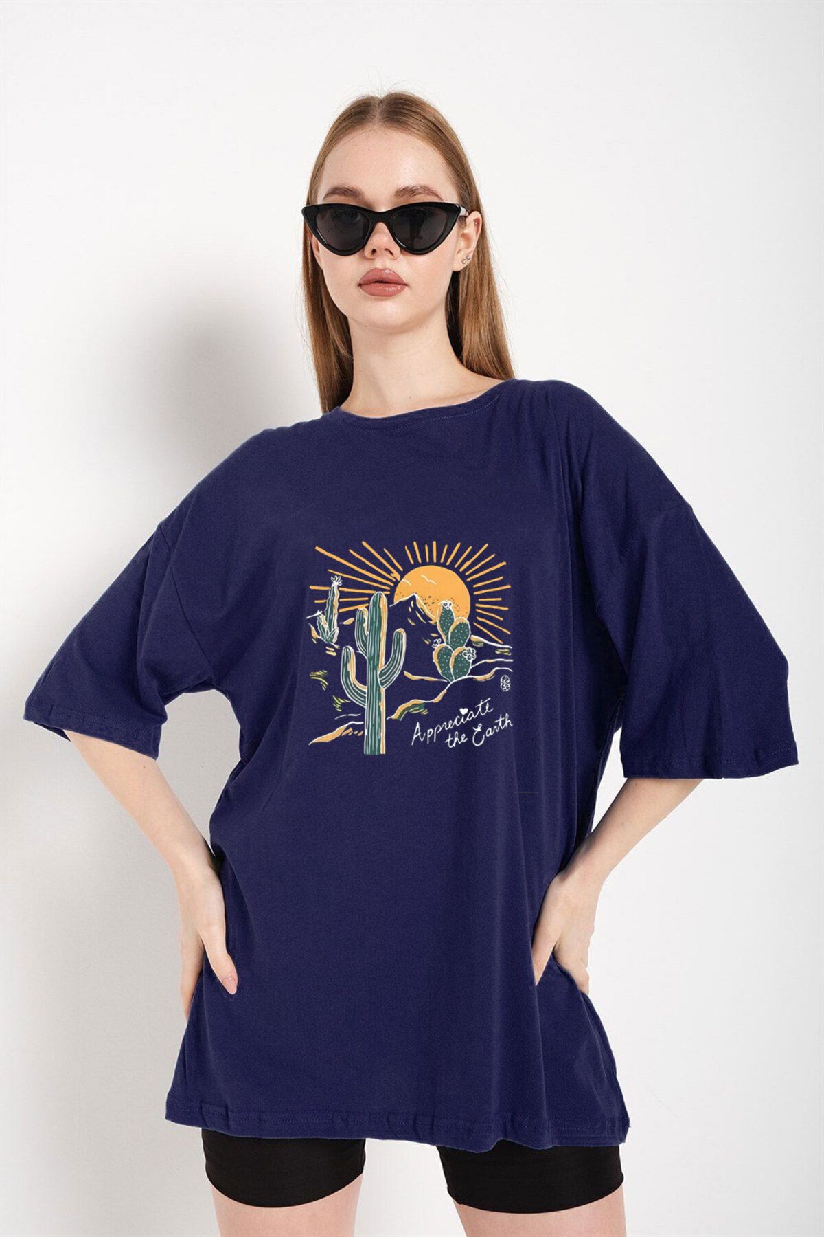 Boi Çöl Tema Baskı Unisex Tshirt