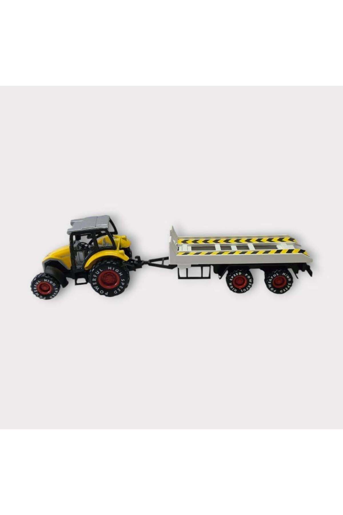 Zayla Çek Bırak Römorklu Traktör 25Cm - Sarı Çekici
