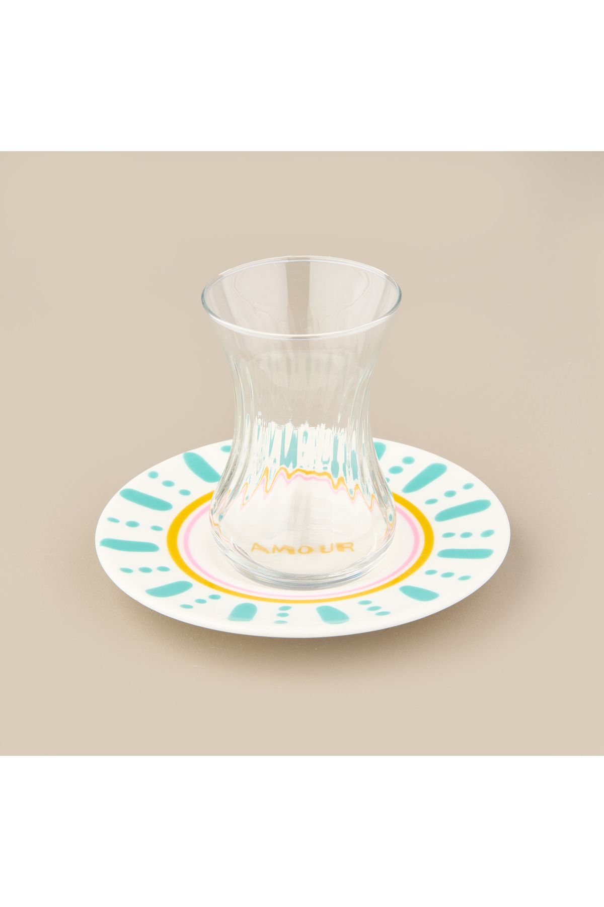 Evidea Kitchen Amour Çay Tabağı - Renkli - 13 cm