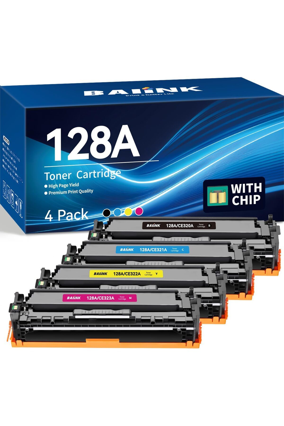 HP MUADİL Laserjet Pro CM1415fn CM1415fnw CP1525n CP1525nw Printer (4-Pack)