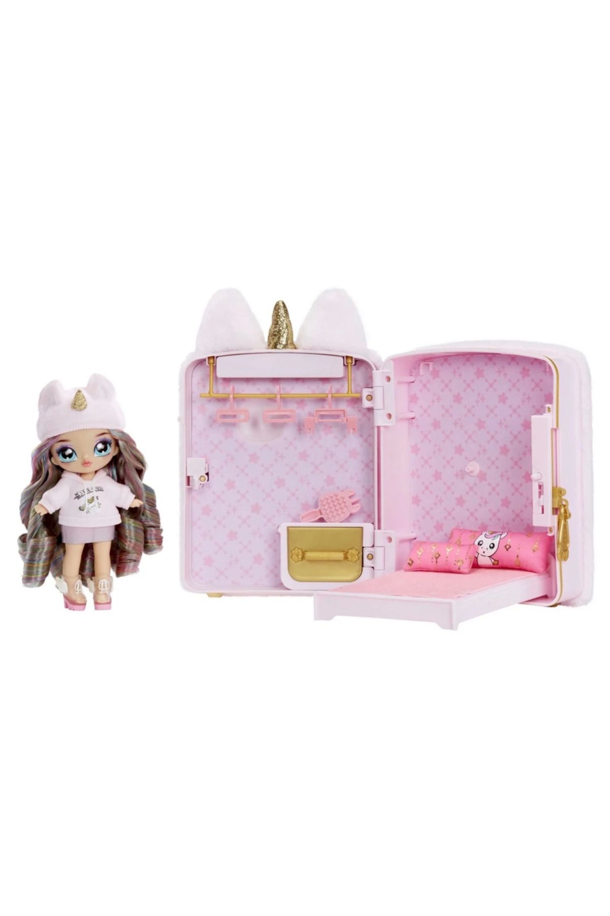 MR RZN STORE Na! Na! Na! Surprise 3ü1 Arada Büyük Sırt Çantalı Set - Britney Sparkles