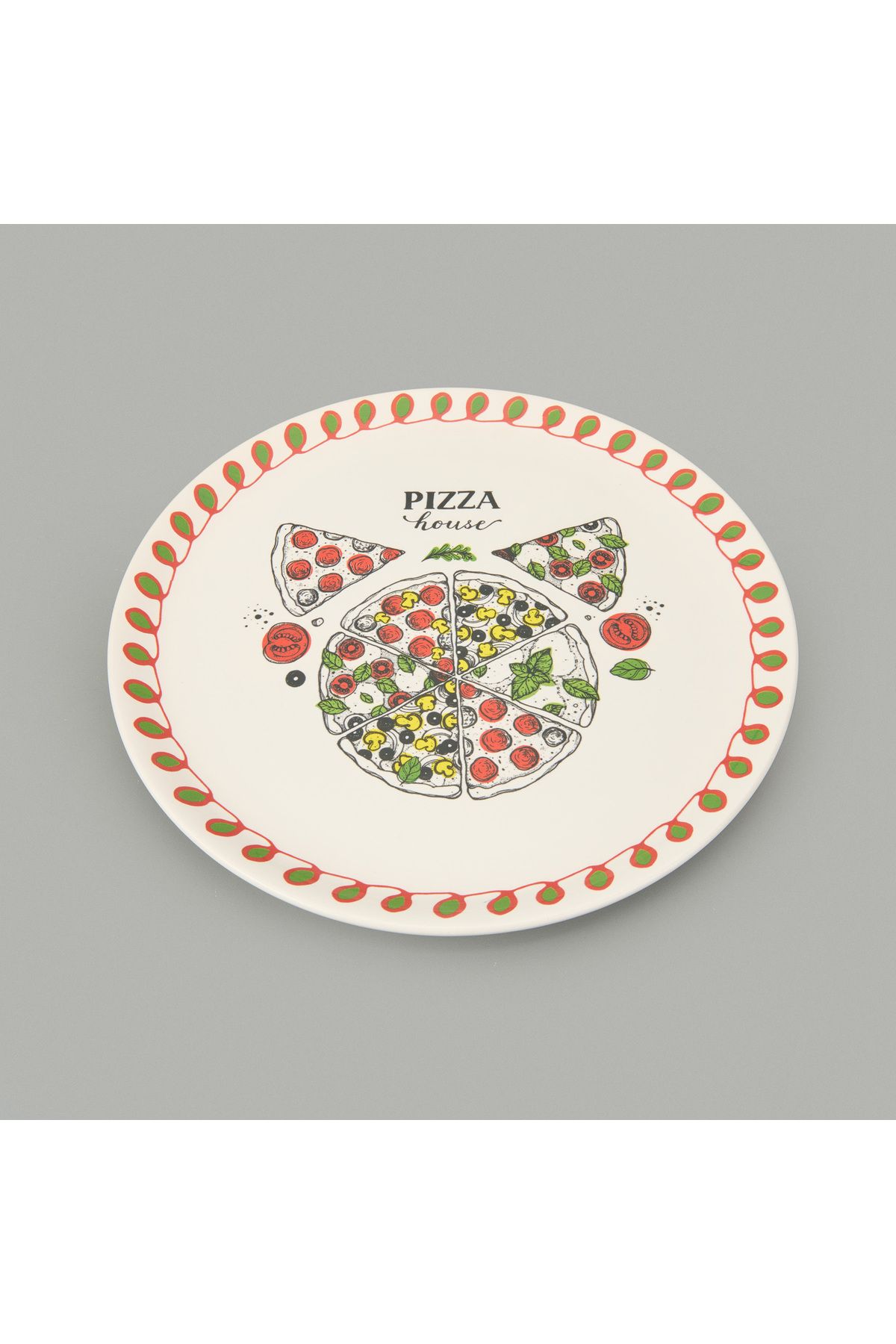 Evidea Kitchen Pizza Lover Pizza Tabağı - Renkli - 31 cm