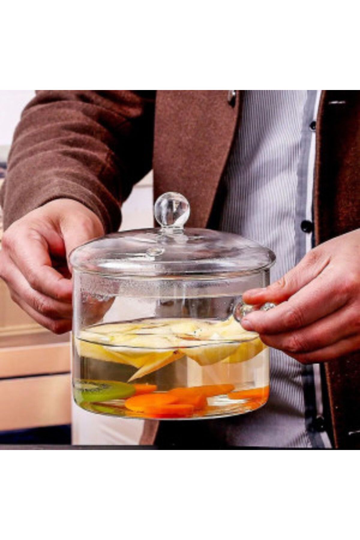 OEM-Glass Pot for Stove Cooking, 1500 ml 6