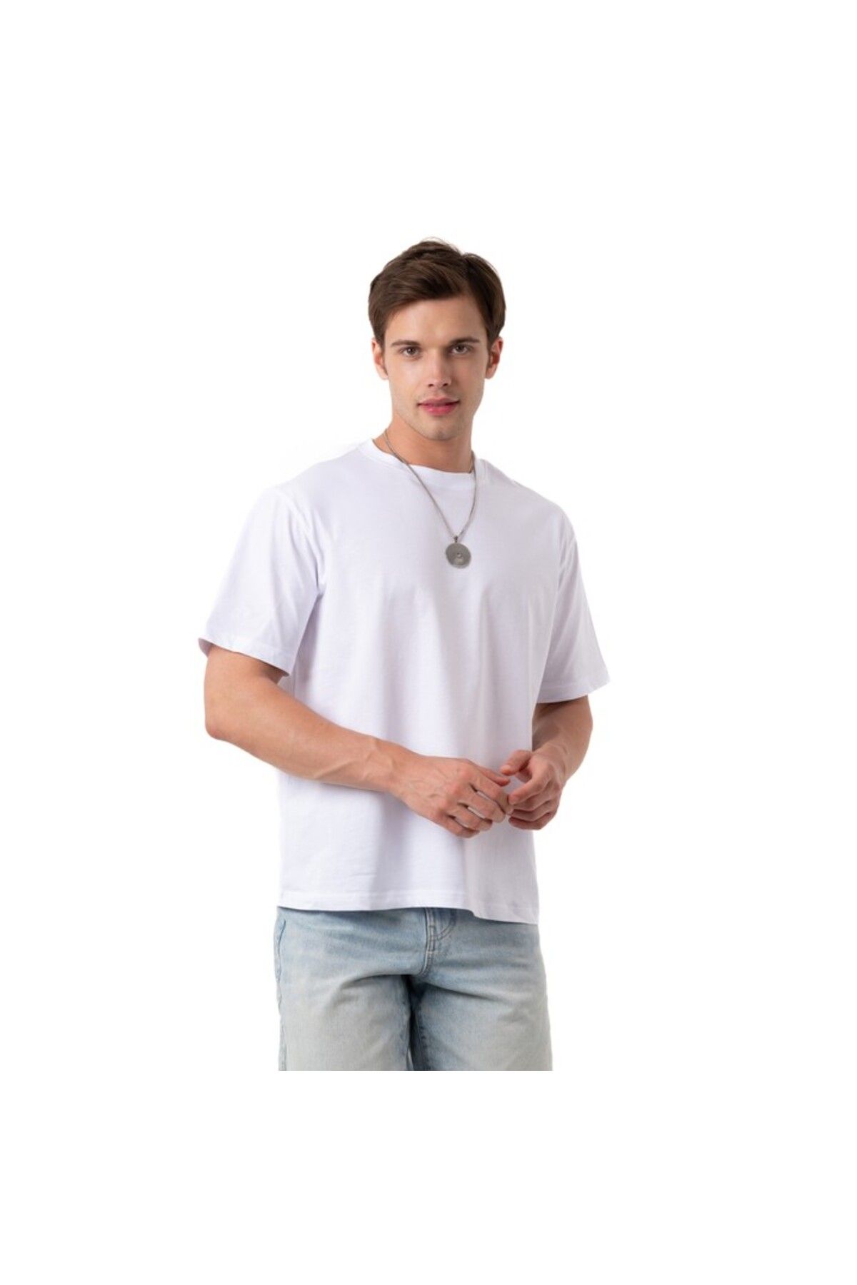 POG'S Summer Mood Overisize Beyaz T-Shirt