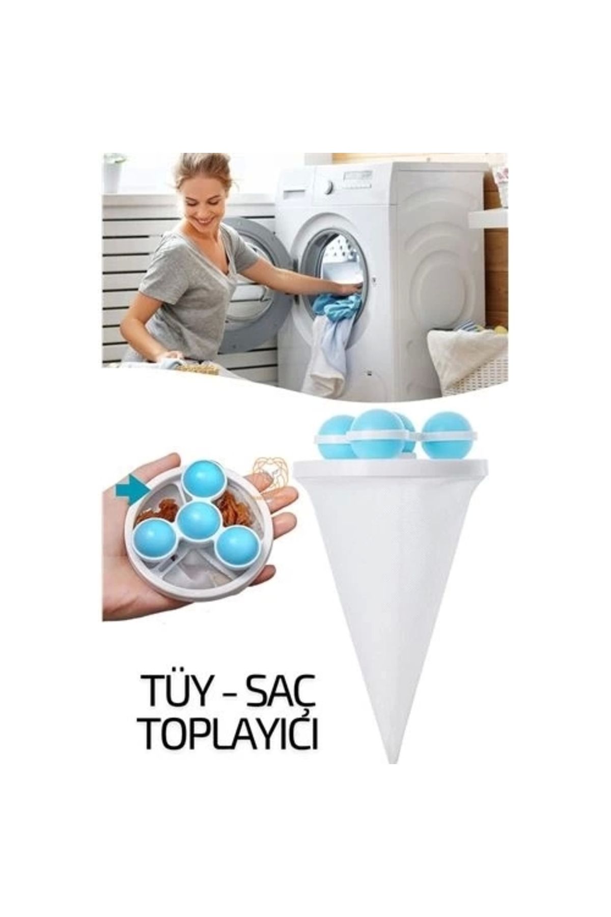 Generic Çamaşır Makinesi Saç ve Tüy Toplayıcı
