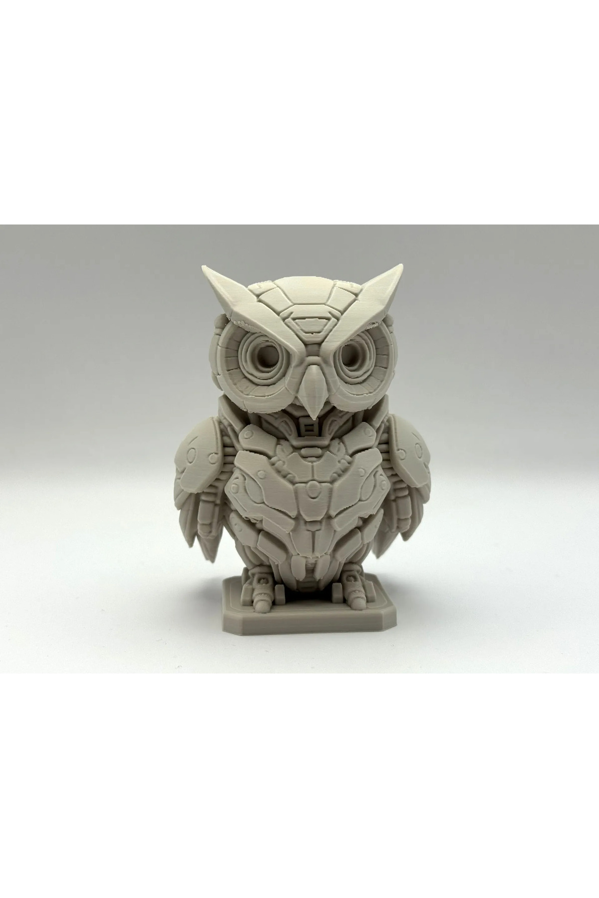 Robotic Owl Companion 10 cm – Figura decorativa del gufo robot