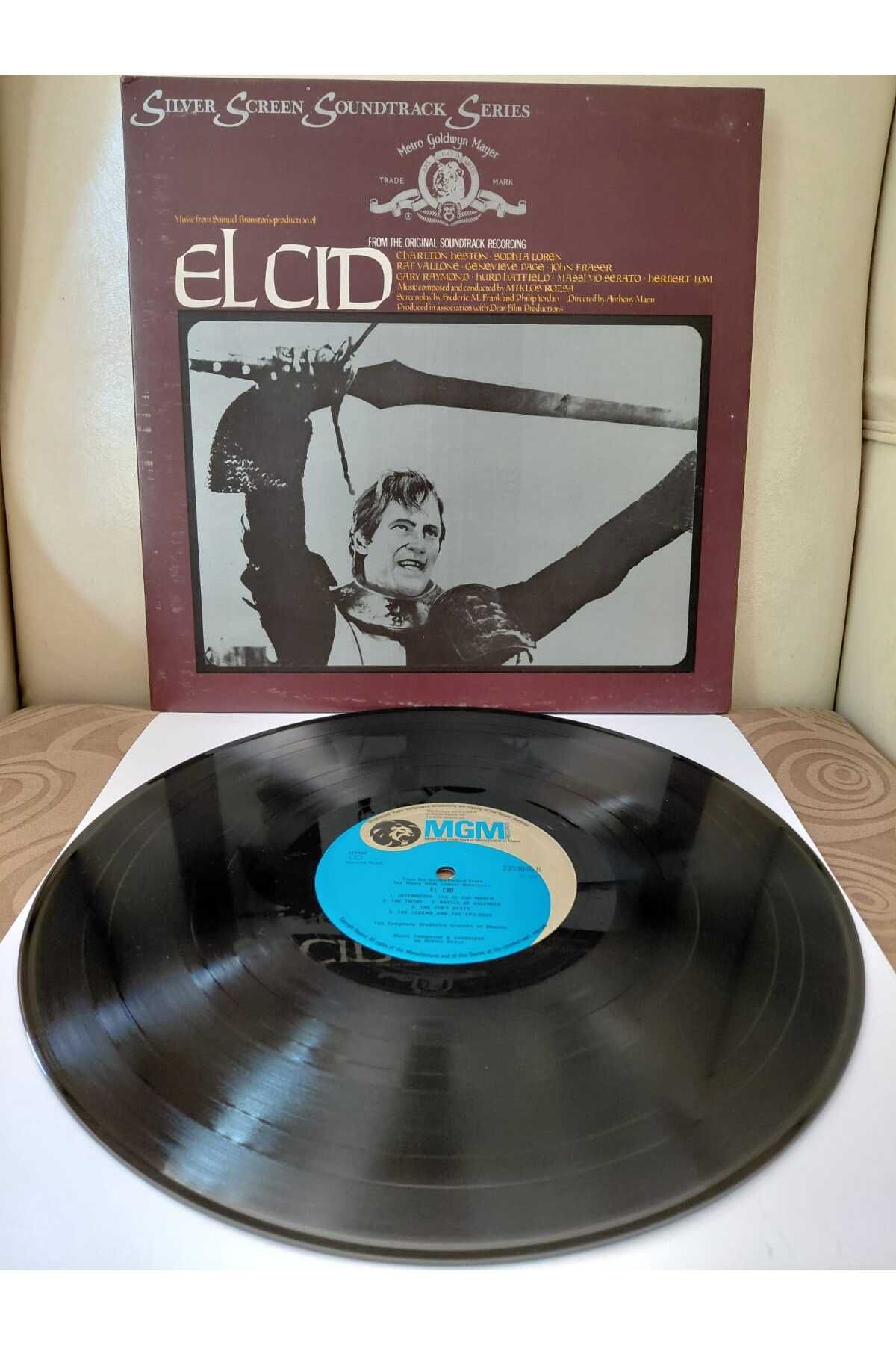Plakperest EL CID ( Soundtrack ) - Miklos Rozsa - 1962 İngiltere Basım LP Plak - Battal Gazi Müziği-2.el