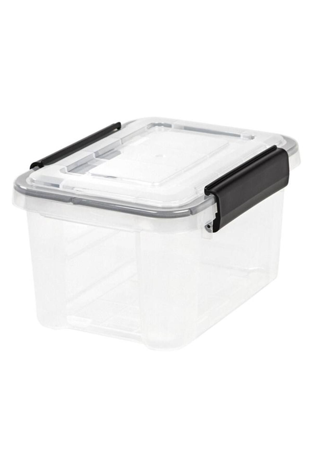 Generic-IRIS WeatherPro Rectangular Storage Container Clear and Black 6.5 Quart 110341 1