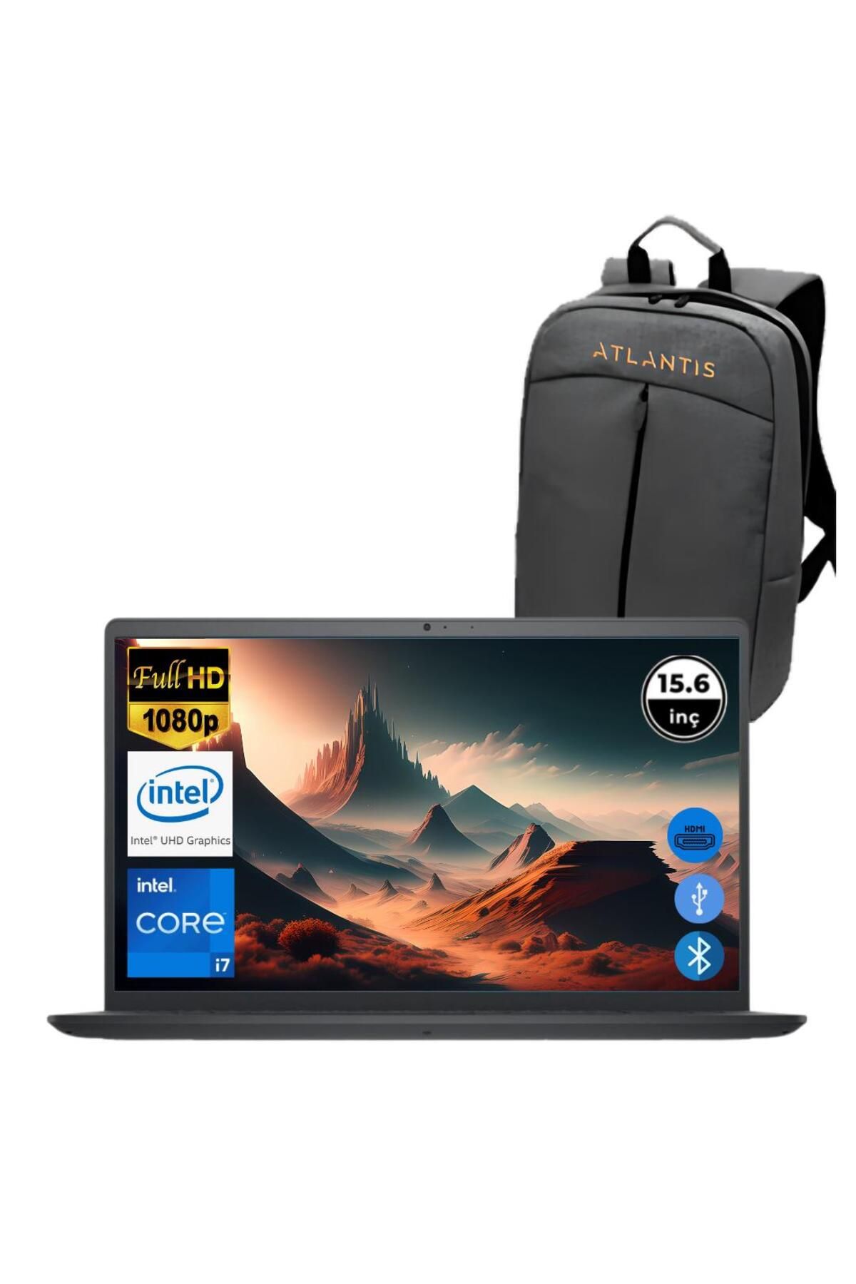 Dell Inspiron 3520 i7 1255U 8GB 512 GB M.2 SSD I35201013U ATL62 O/B 15.6" Ubuntu Taşınabilir Bilgisa