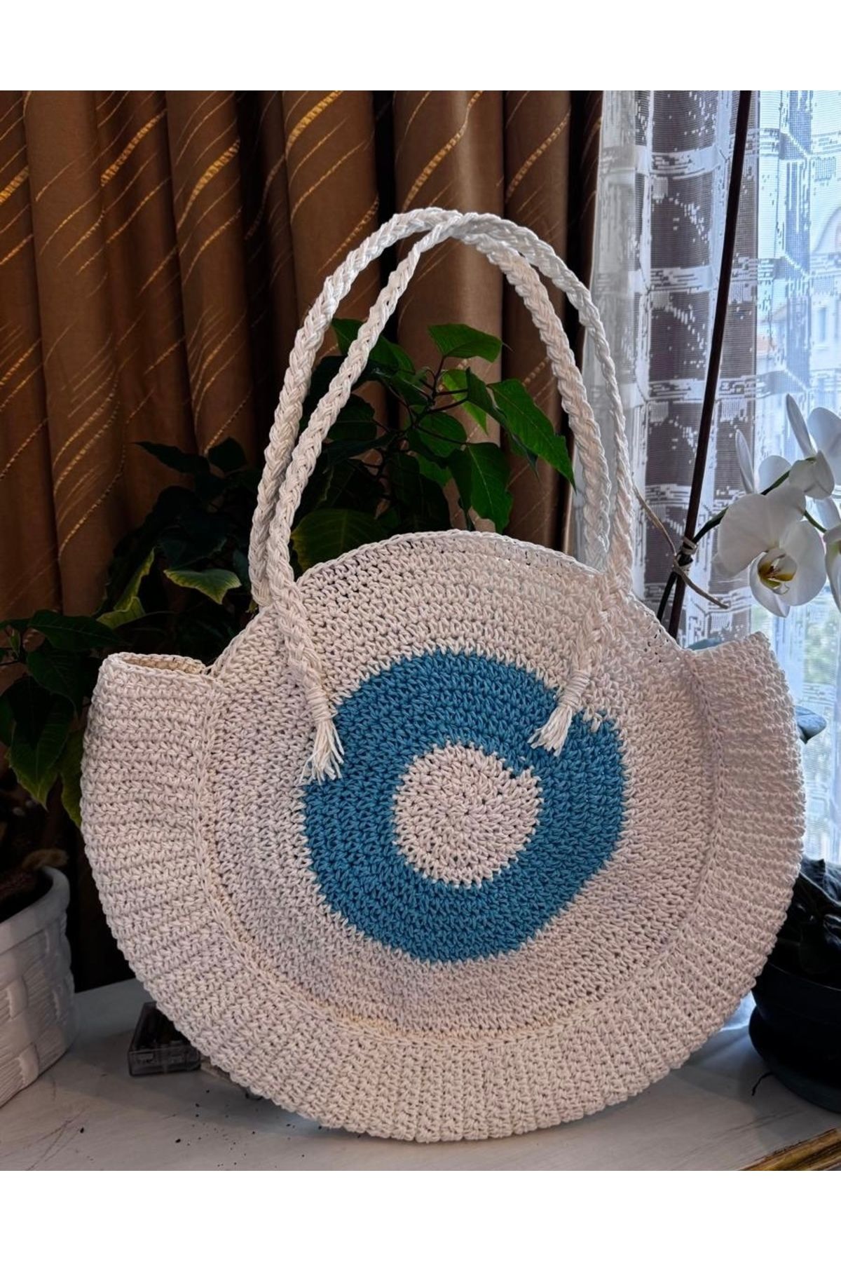 SvS Butik El Yapımı Özel Tasarım Hasır Çanta