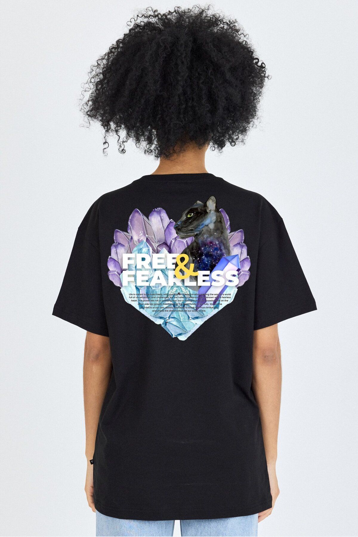 yakamor Unisex Ön Arka Baskılı T-Shirt