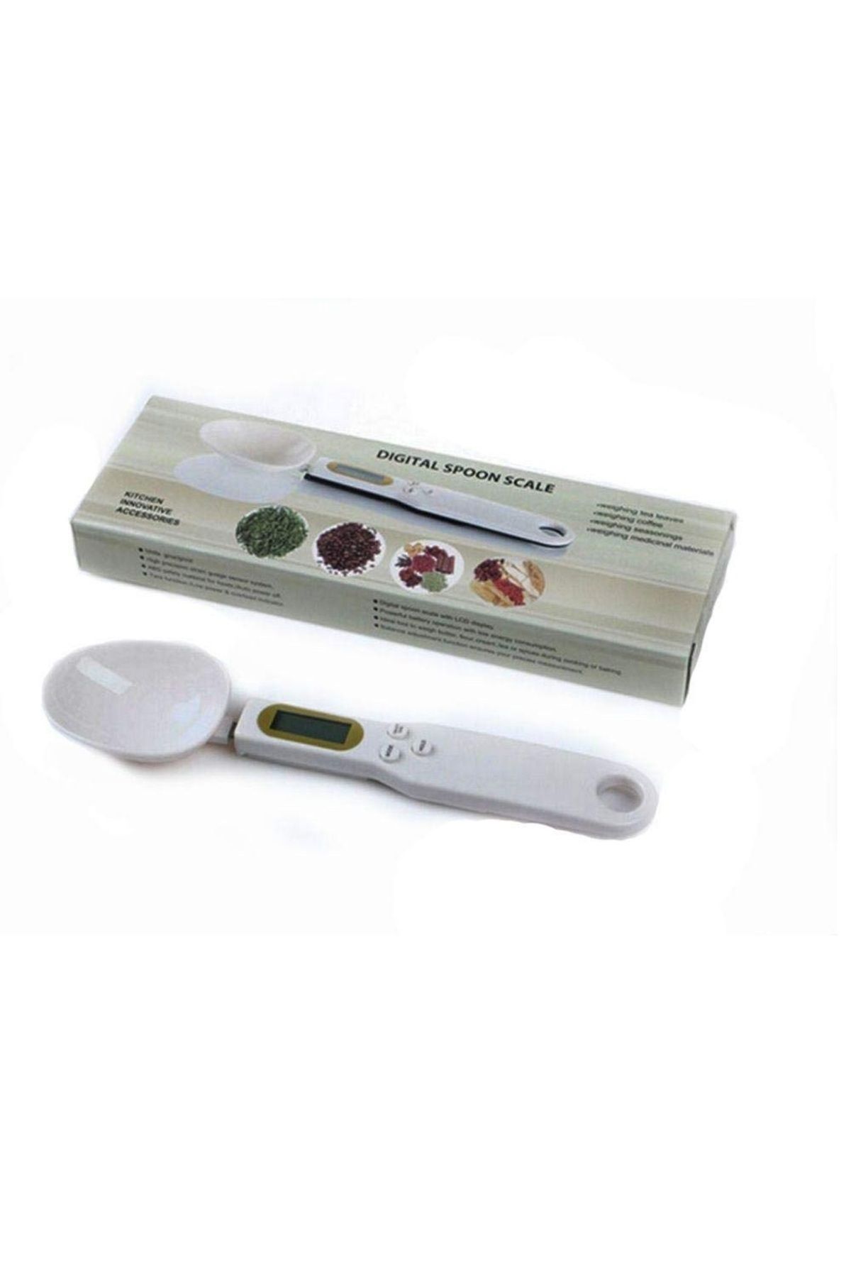 Generic-2pcs Accurate Net Weight Measuring Spoon with Digital Display 1