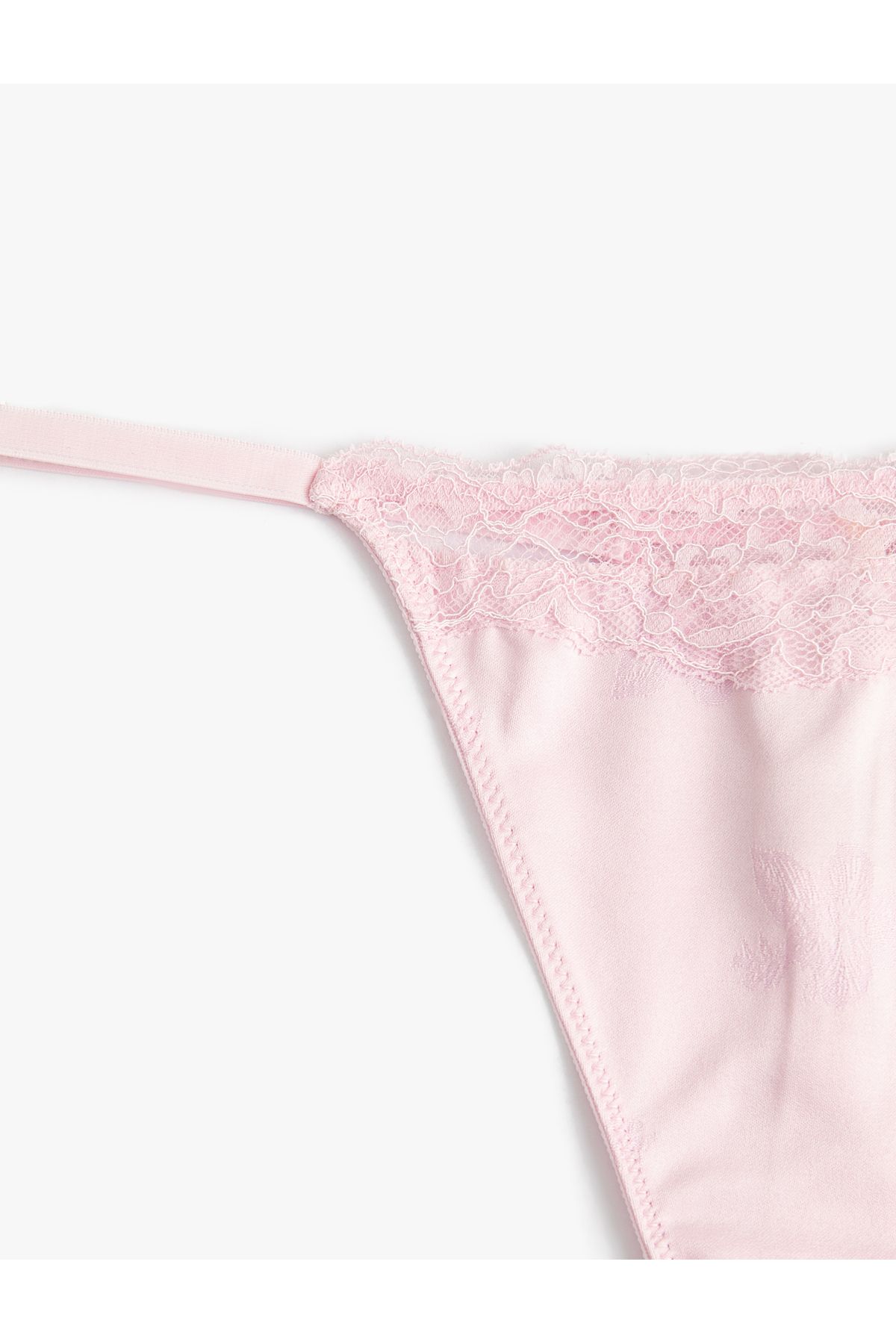 Koton-Lace Satin String Panties with Drawstrings on the Sides 3