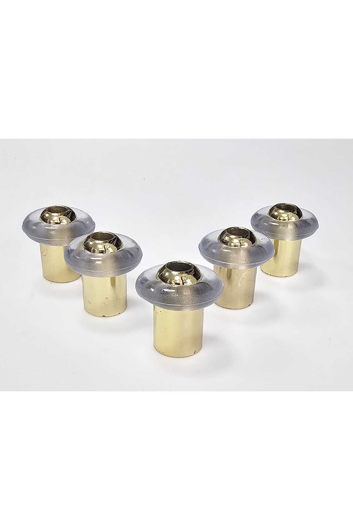REMONT BEŞEL YER TAMPONU 5 ADET - SİLİKONLU KAPI TAMPONU - KAPI STOPERİ - SARI 35 MM - 5 ADET