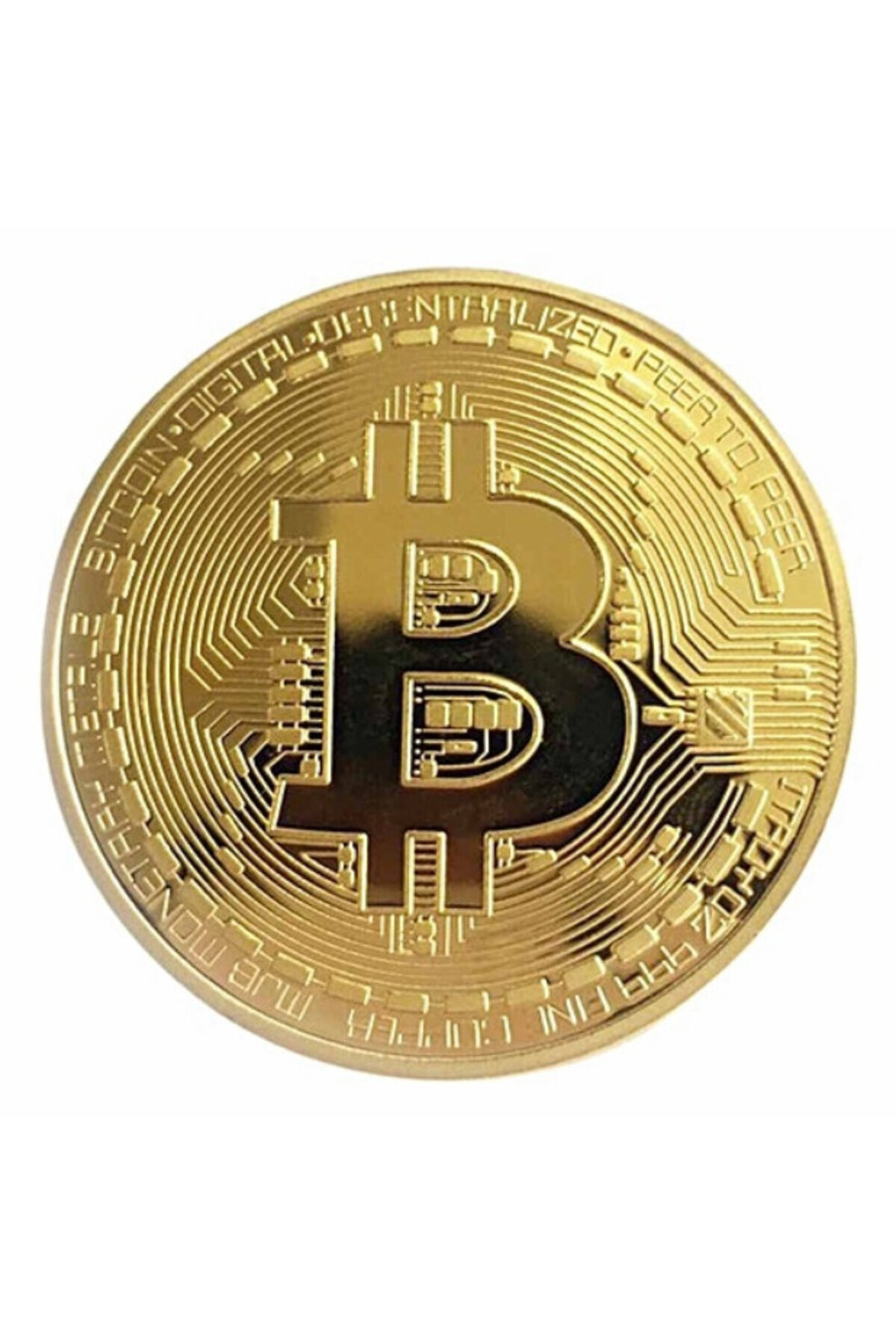 Gold Bitcoin collector coin, gold- Trendyol