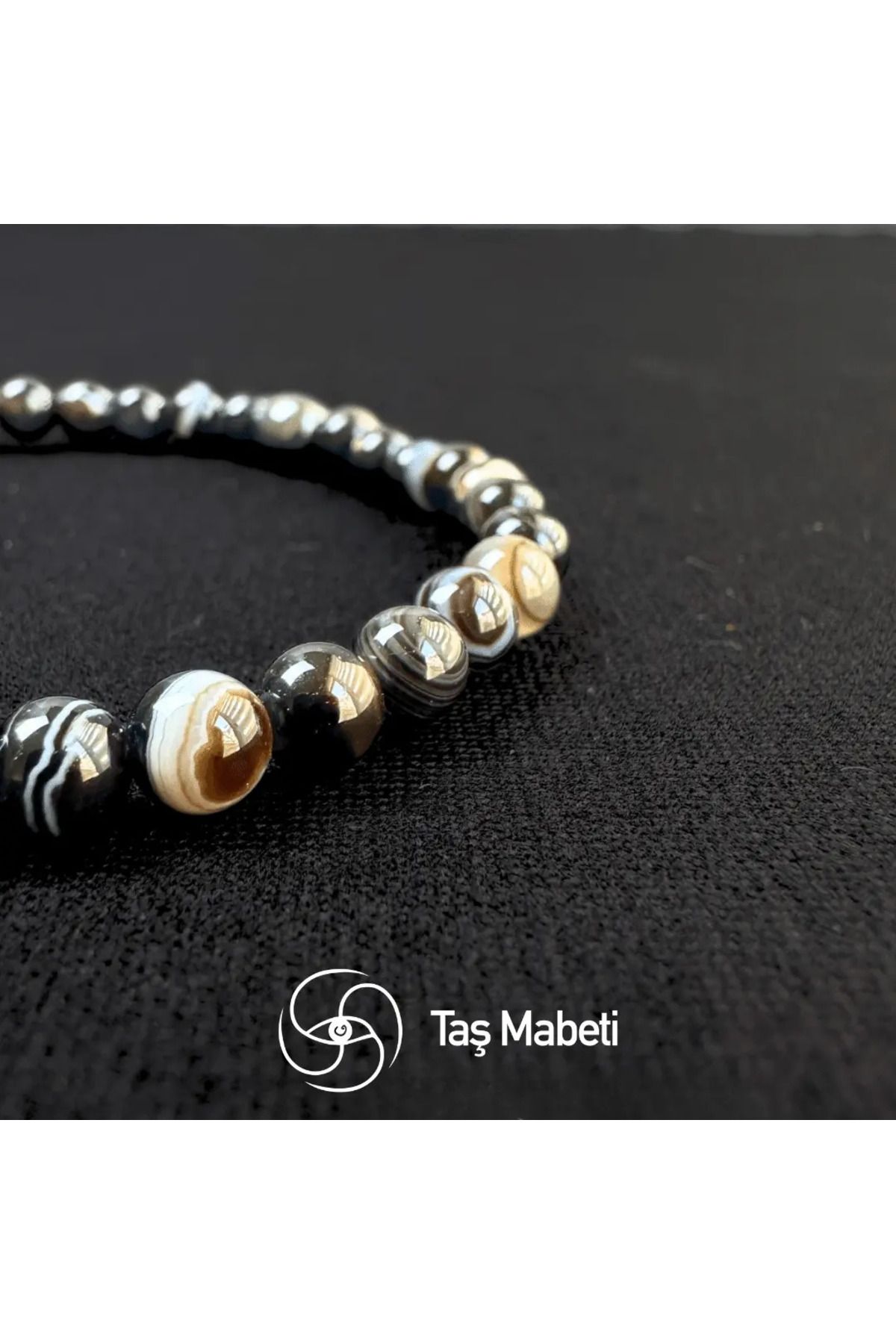 Doğaltaş Göz Akik Bileklik -3MM- (Negatif Enerjiye Karşı)