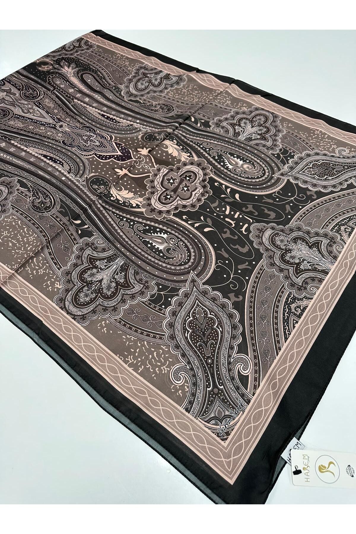 HAREM SCARF Harem Desenli Vual İpeksi Şal HVD0604