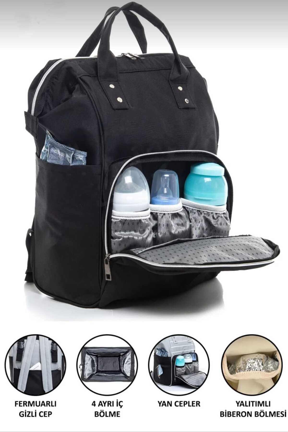LUCKY BAG SİYAH ANNE BAKIM ÇANATSI