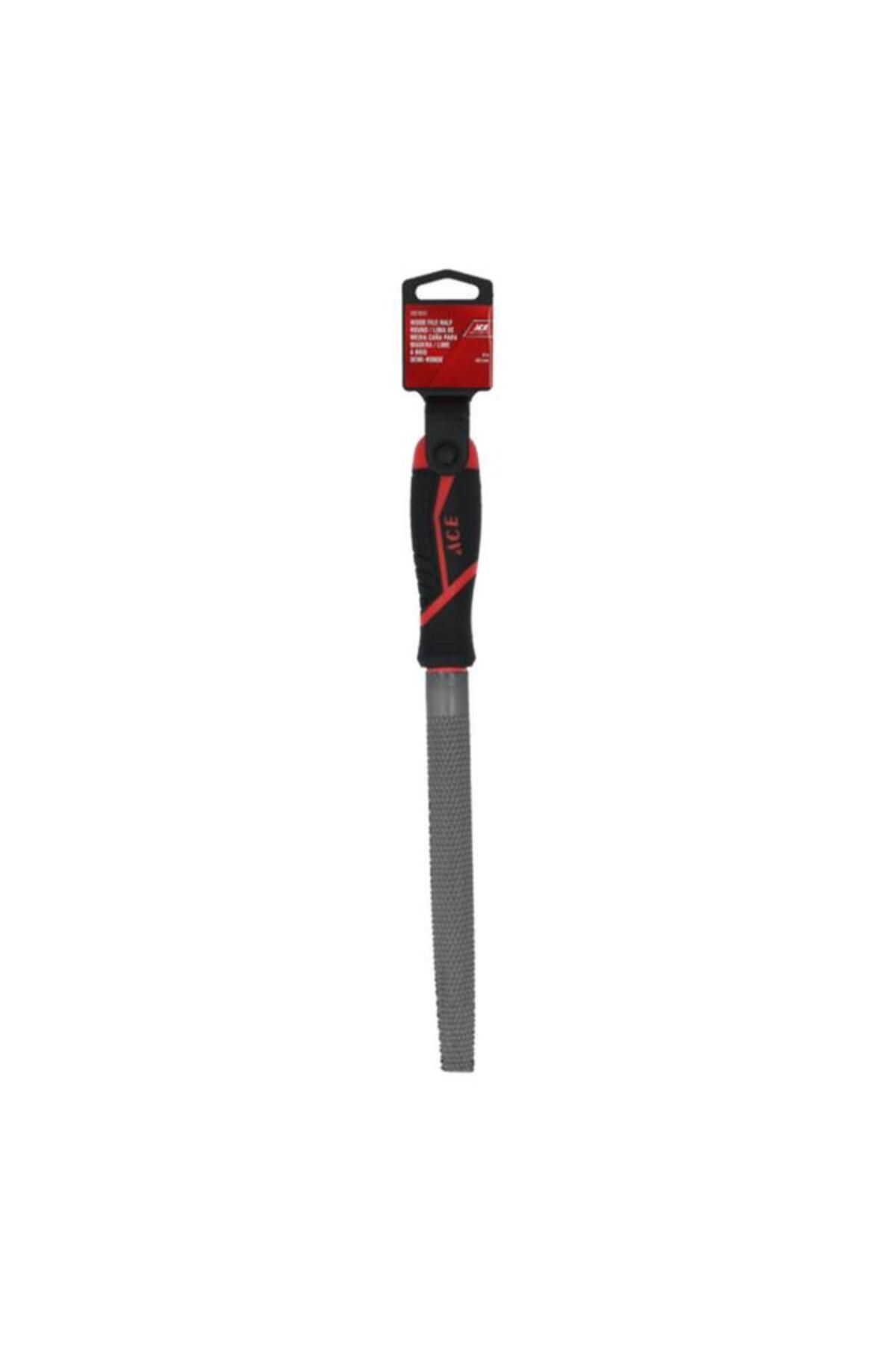 Generic-ACE Highly Precised Tapered Design Smooth and Sharp Double Cut Round Wood File Multicolor 203mm 2