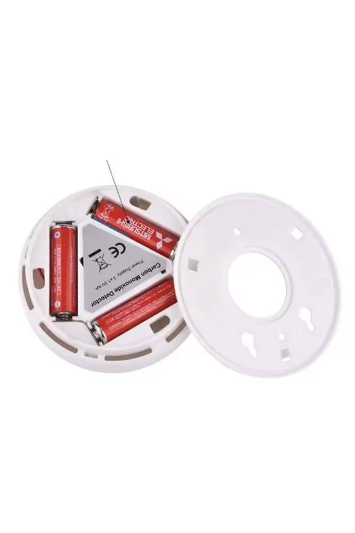 REVOSE-Carbon Monoxide Detector, Digital LCD Display, Alarm, Batteries Included, 11 x 11 x 4 cm, White 4