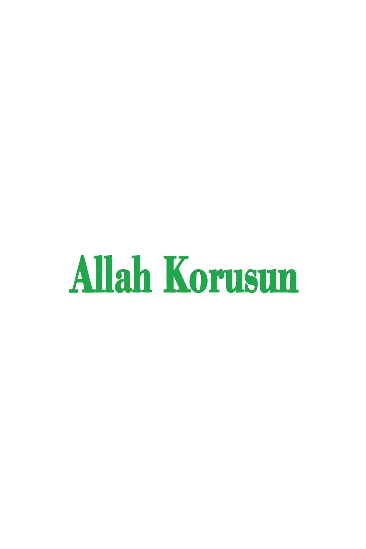 Reysa Tasarım Allah Korusun Araba Sticker 17x17 Cm Yeşil