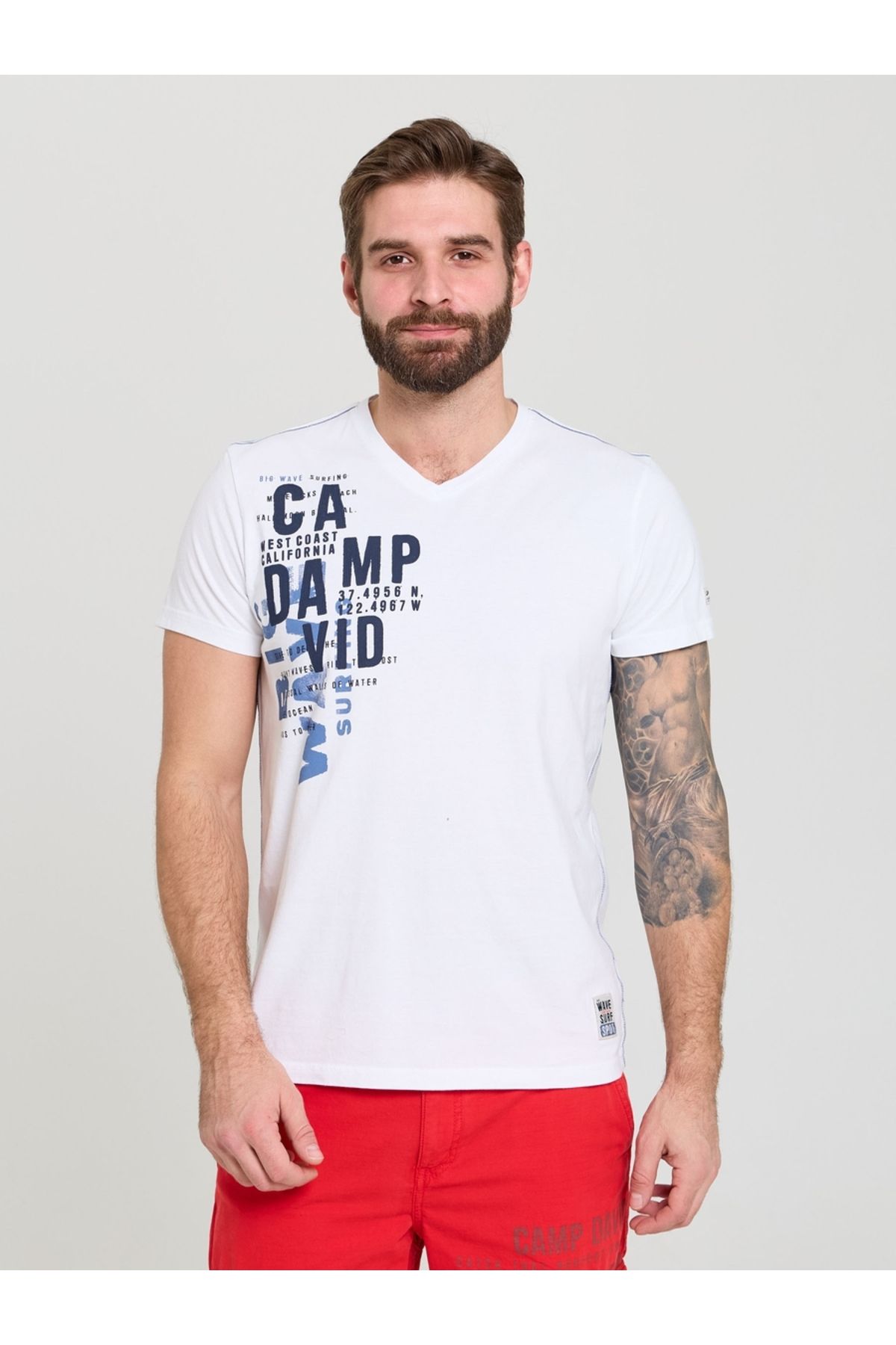 Camp David V YAKA ERKEK T-SHİRT