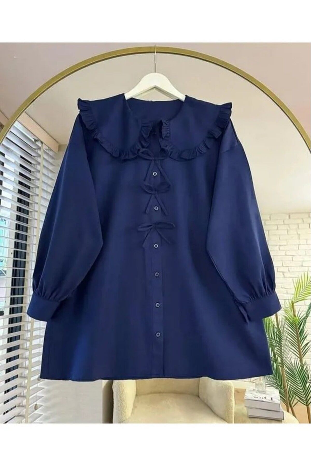EMMAS CLOTHİNG Marul Yaka Fiyonklu Tunik