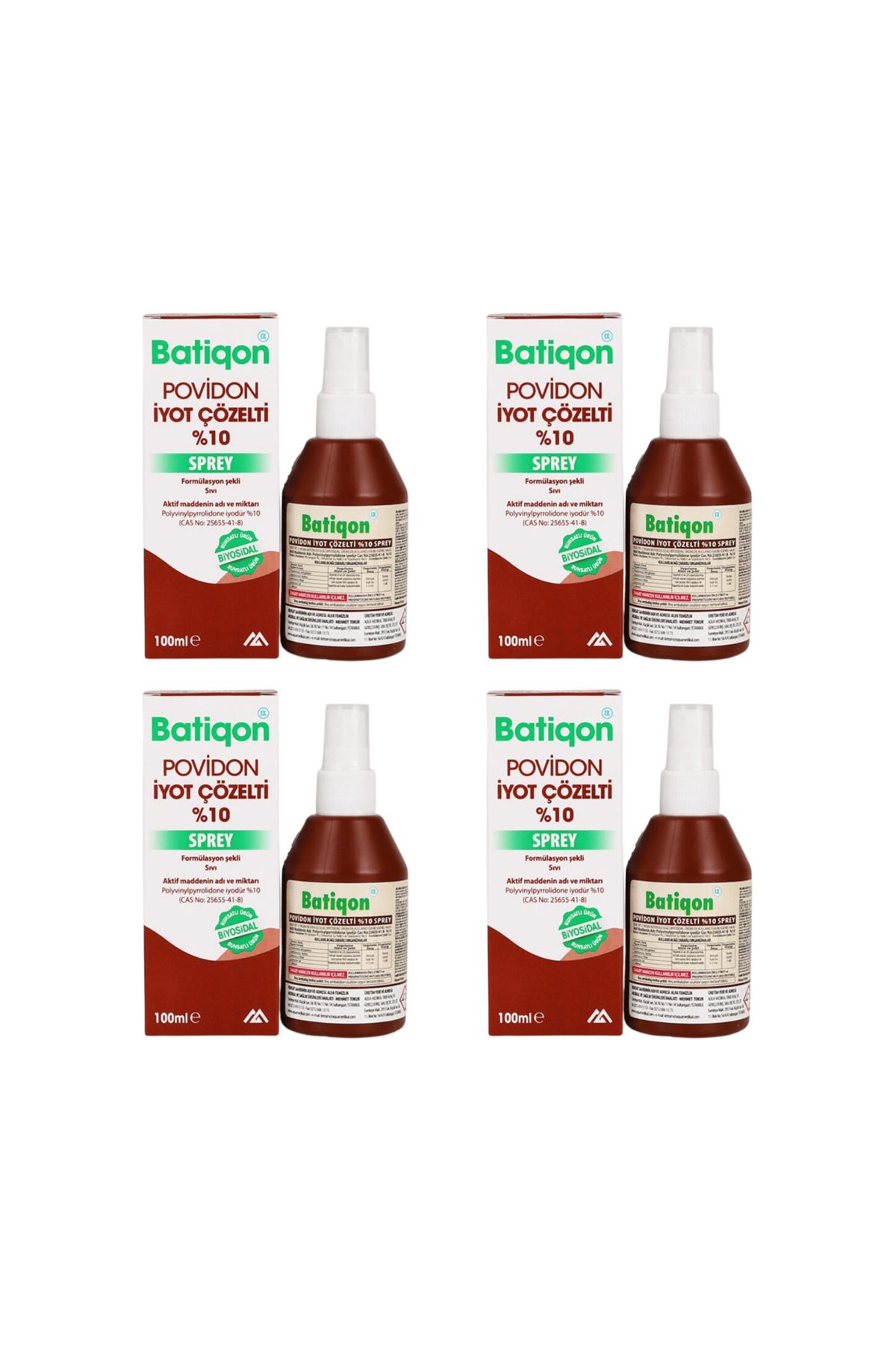 Aqua - BATİKON 100 ML SPREY - 4 ADET