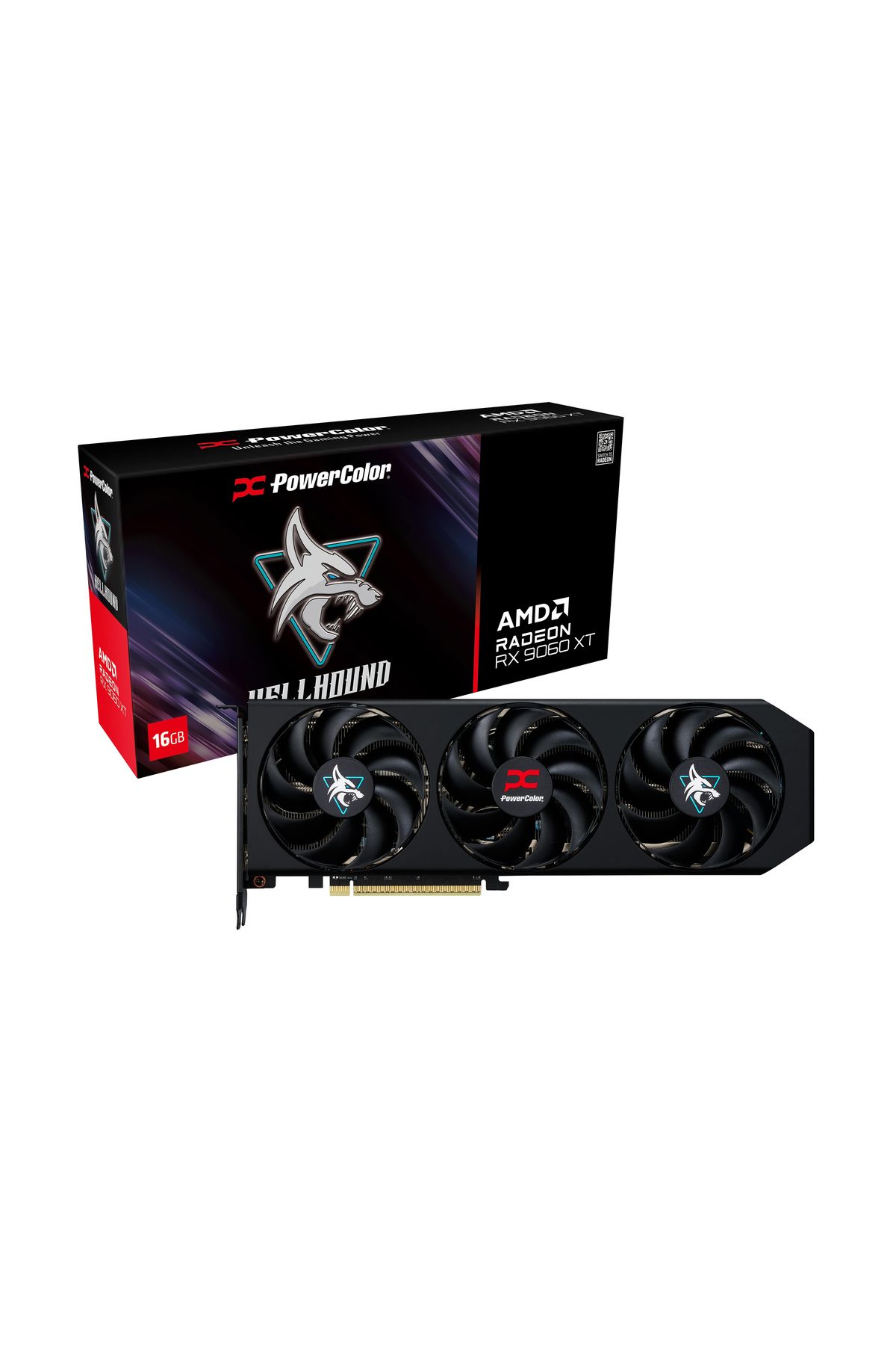POWERCOLOR Hellhound Rx9060xt 16gb (RX9060XT 16G-L/OC) Ekran Kartı