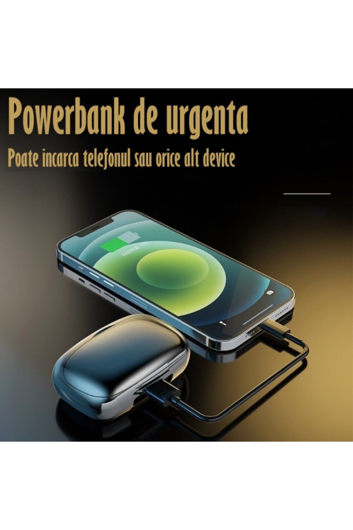 REVOSE-Casti Audio Wireless Fara Fir, Bluetooth 5.1, Tip Earbuds Cu Control Touch, Microfon 4