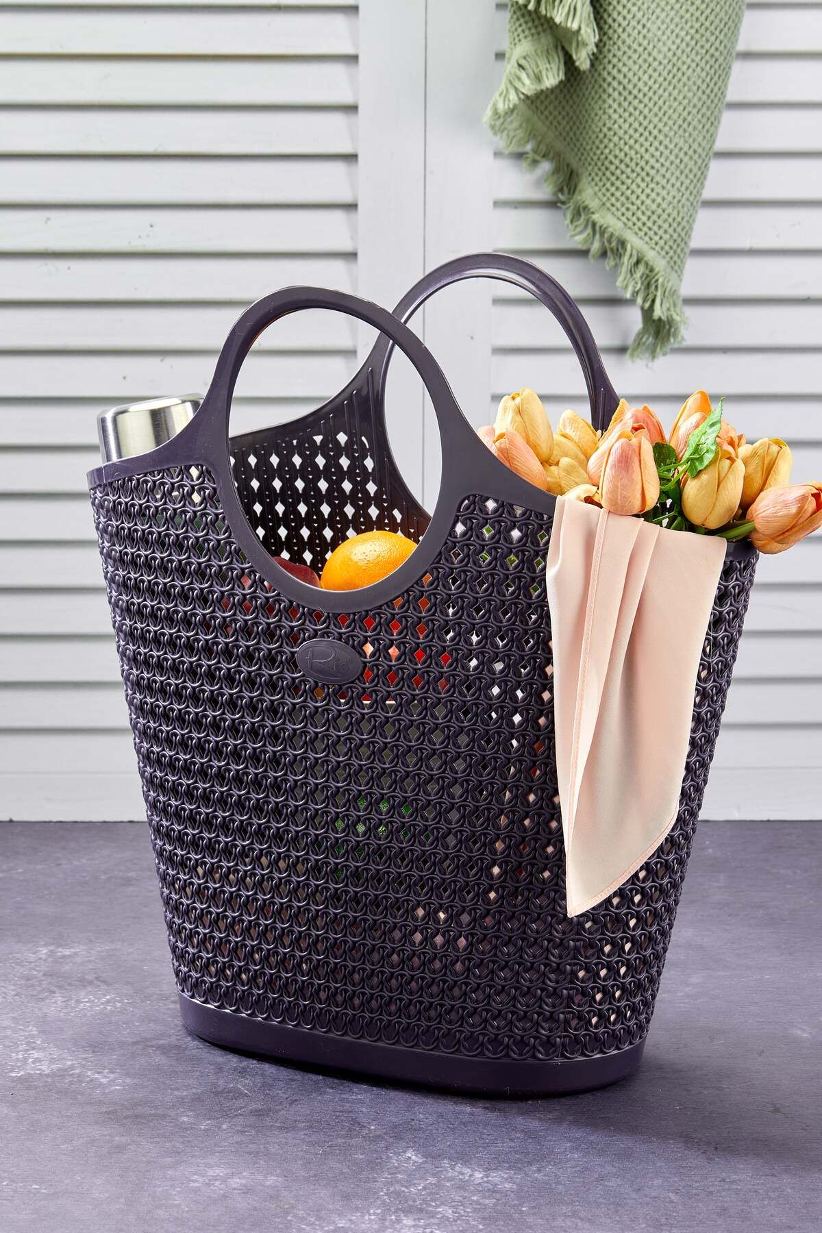 Turkco Silikon Premium Kolay Saklanabilir Sepet Çanta Organizer, 25lt 43x28x48cm