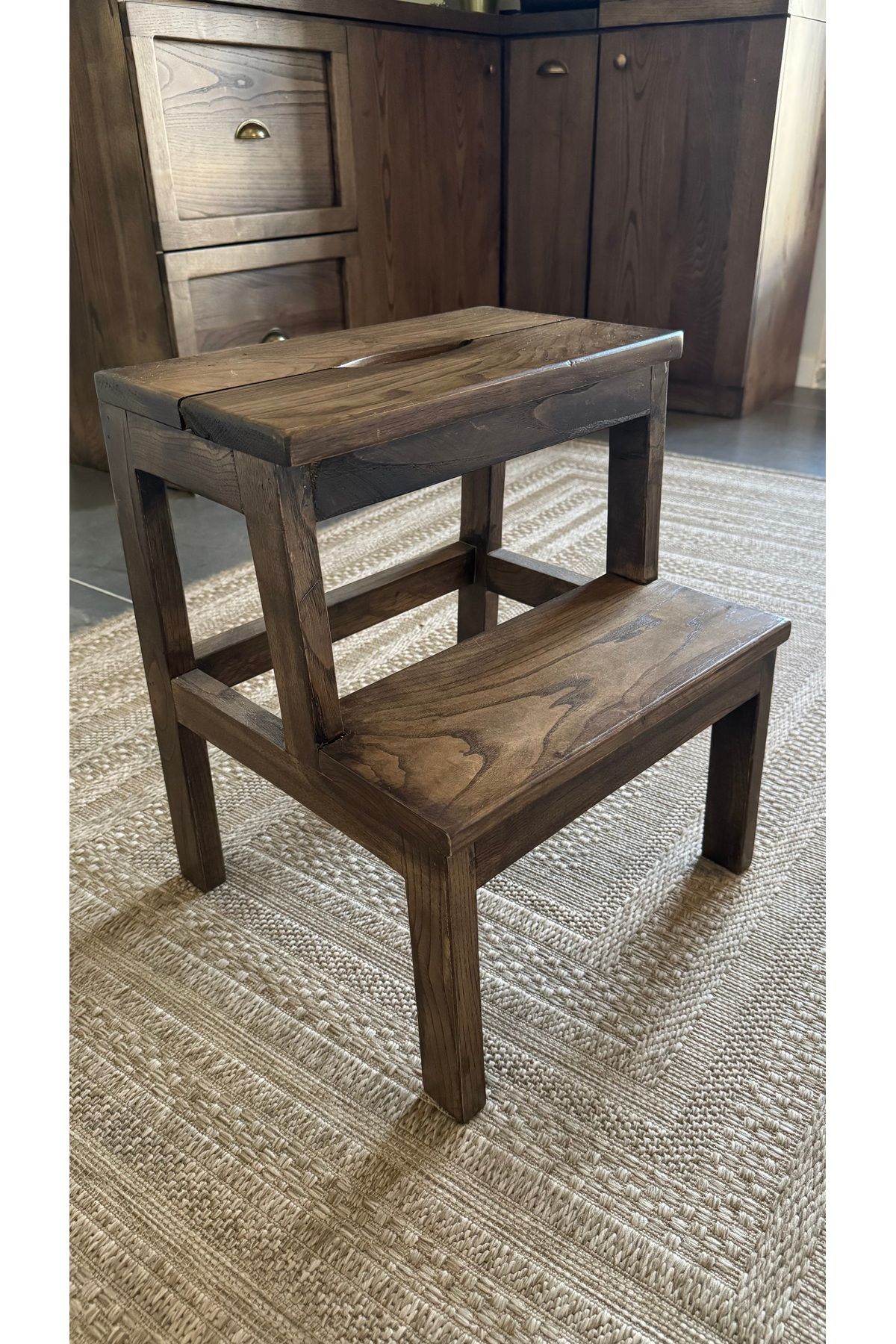 aSSa Basamaklı tabure, kestane, 43x50