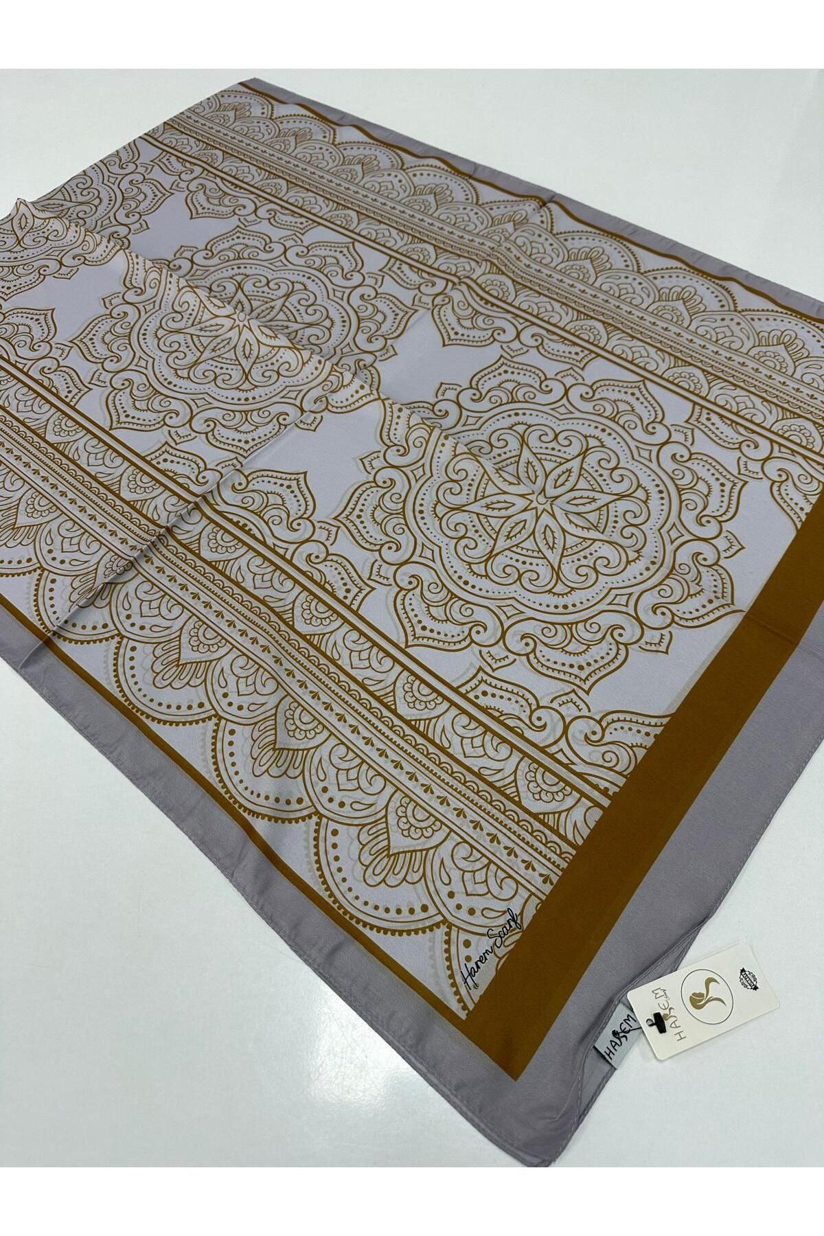 HAREM SCARF Harem Desenli Vual İpeksi Şal HVD0406