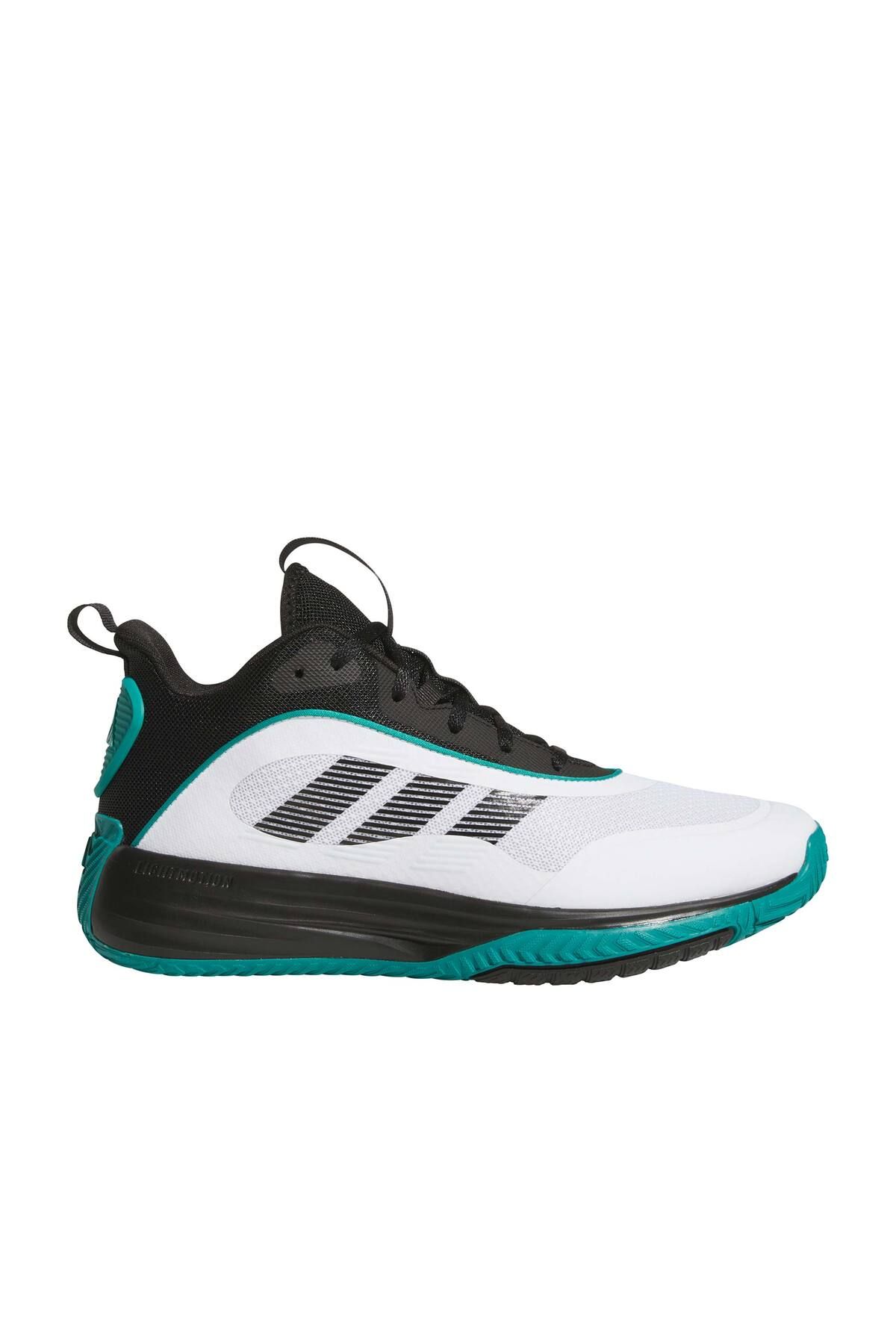 adidas Ownthegame 3.0 Erkek Beyaz Basketbol Ayakkabısı (JR6674)