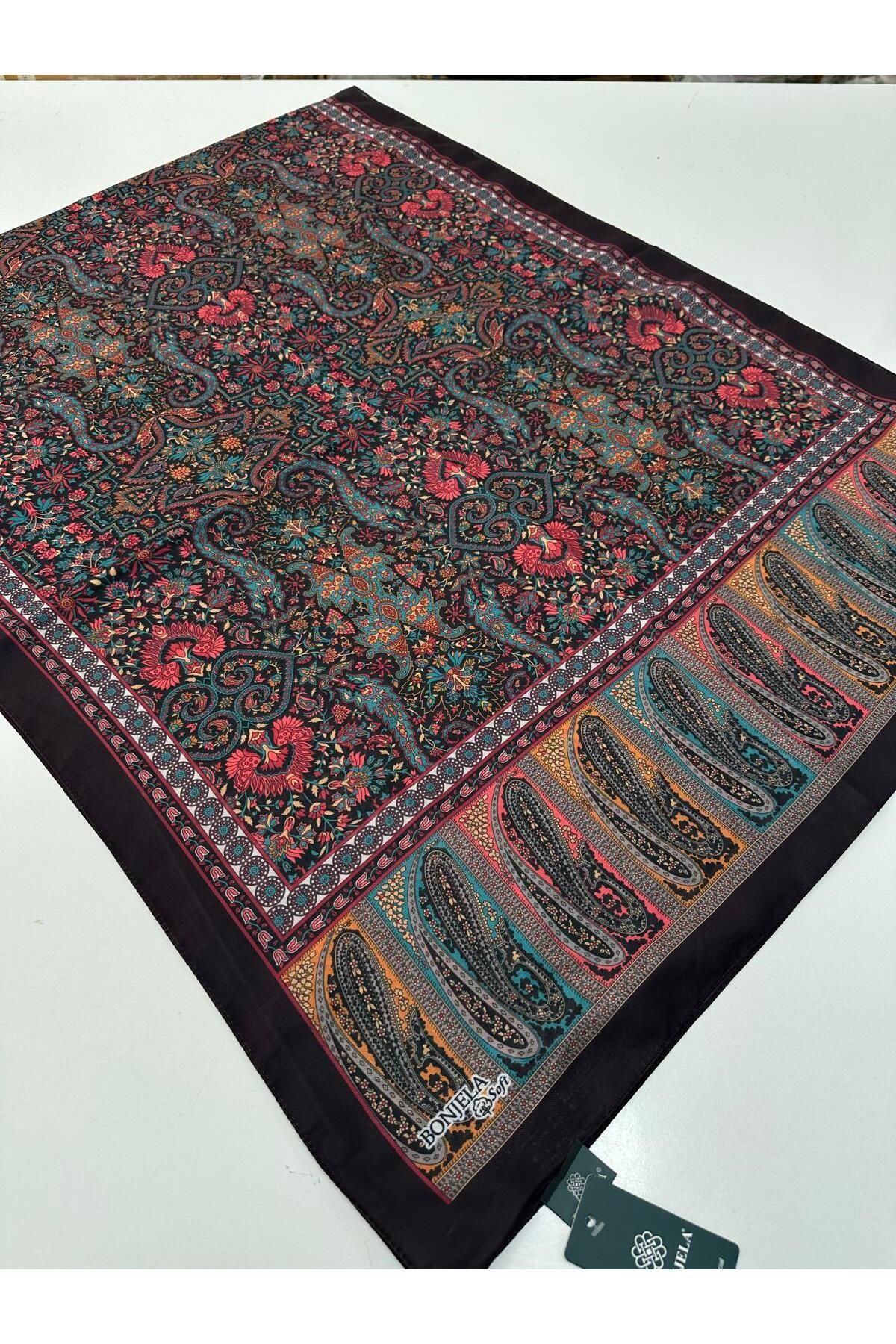 Bonjela Soft Pamuklu Şal Etro Desen LBS1810