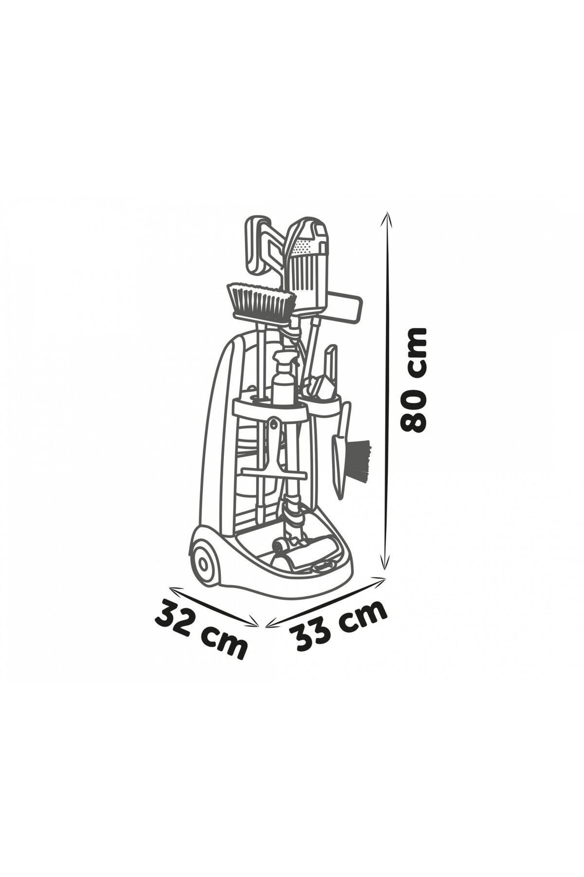 Smoby-Rowenta Cleaning Kit Trolley and Vacuum Cleaner 3