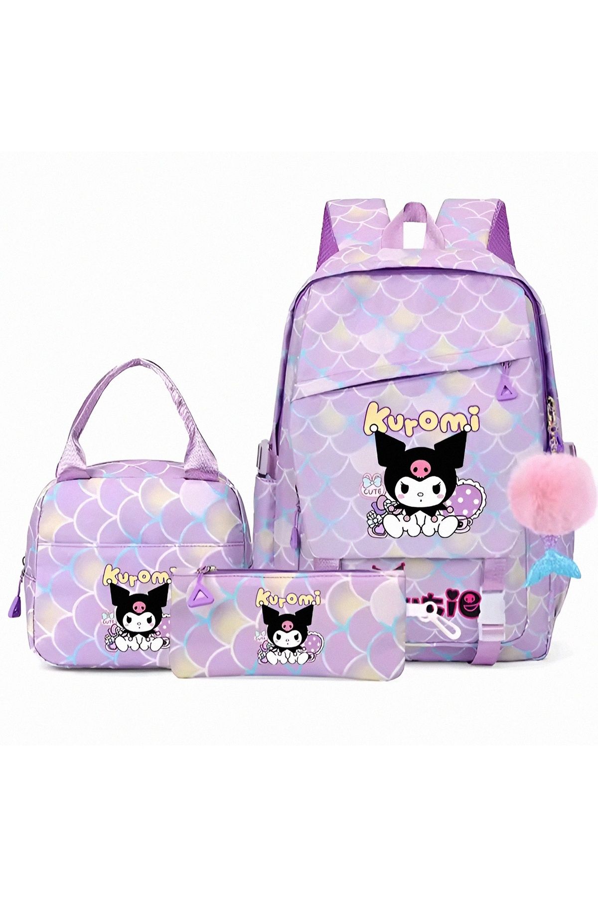 KumOziShop Kuromi Baskılı Çanta Termal Beslenme ve Kalemlik