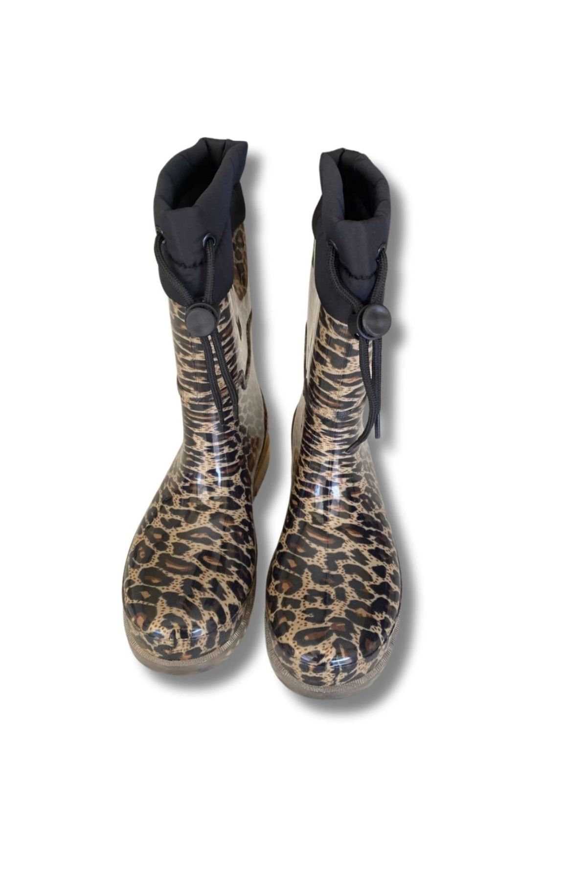 belixspor Konçlu Peluşlu Kadın Yağmur Çizmesi 36-40 Leopar