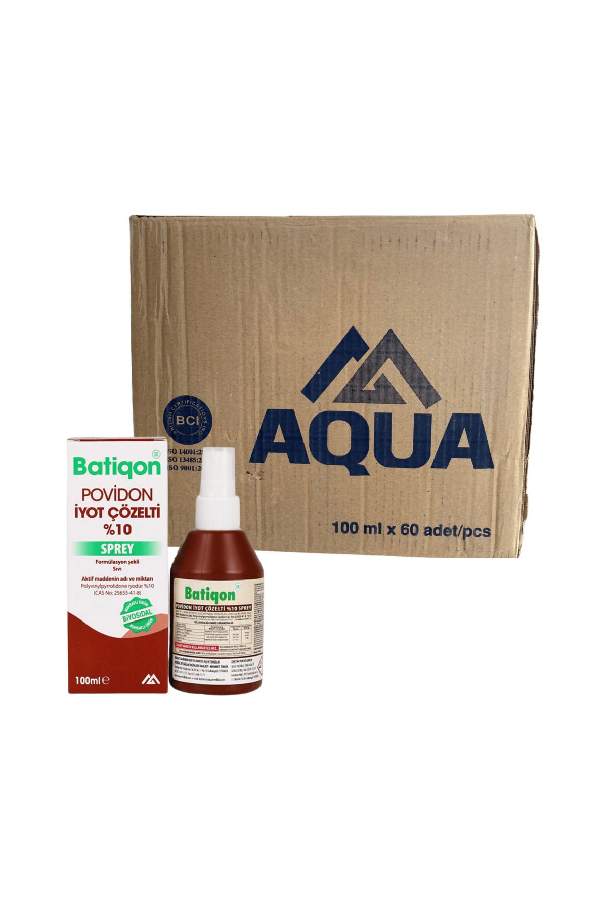 Aqua - BATİKON 100 ML SPREY - 60 ADET