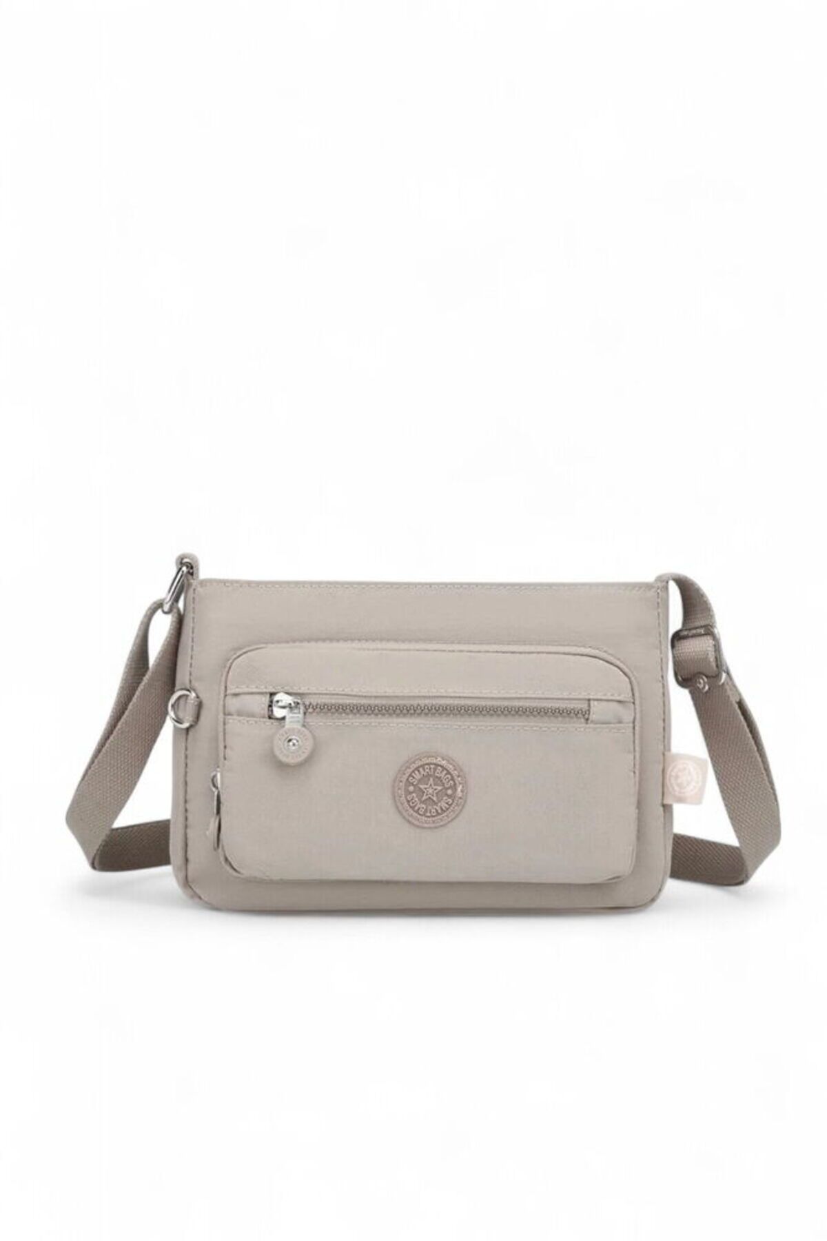 SMART BAGS Krinkıl Açık Vizon Kadın Çapraz Askılı Çanta SMB 3270