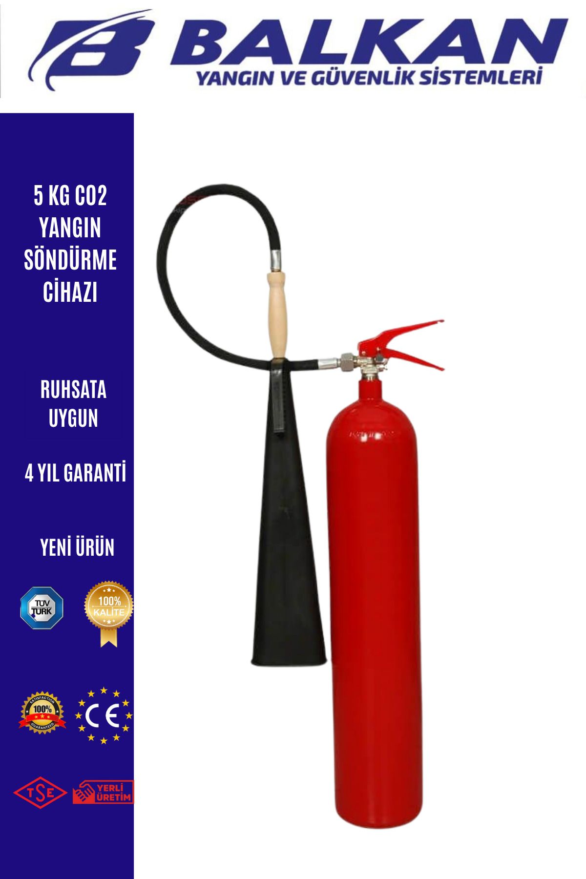 Balkan Ticaret 5 KG CO2 YANGIN SÖNDÜRME CİHAZI